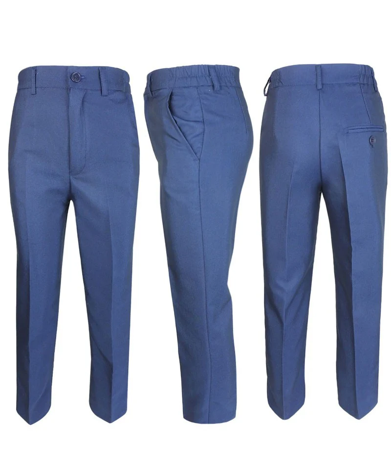Boys All In One Formal Blue Suit - Dark Blue - Image 8