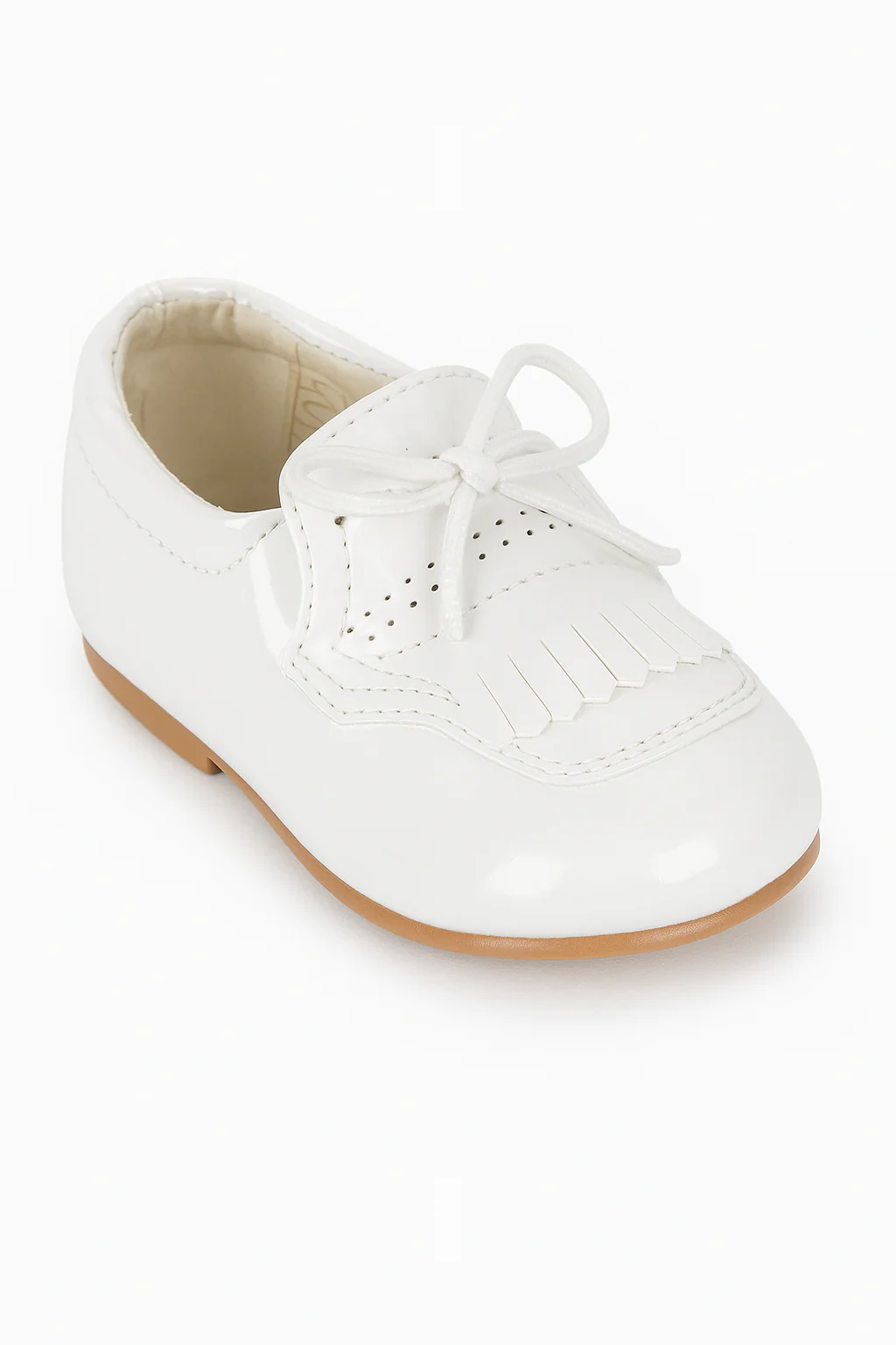Baby Boys Pre- walker Patent Loafer - ADAM - White