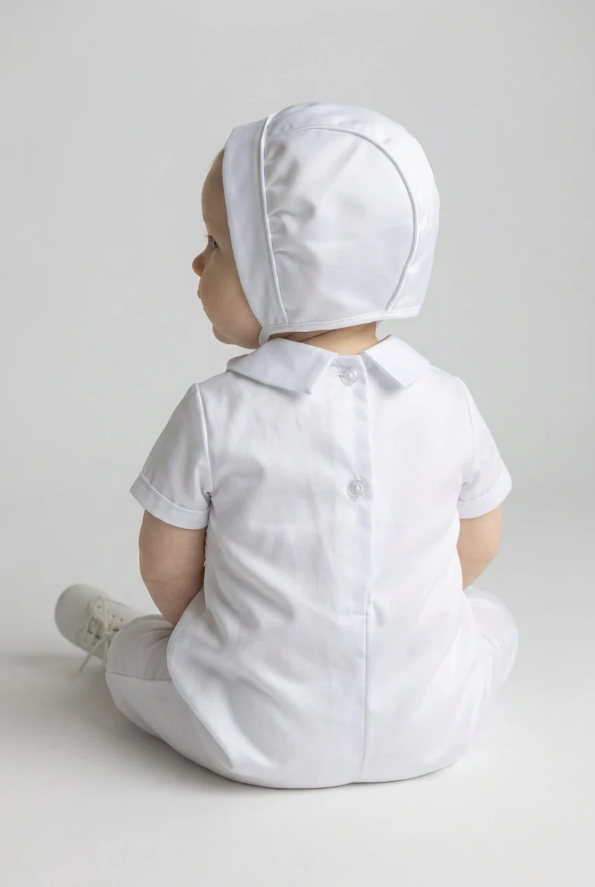 Baby Boys Christening Suit - White - Image 2