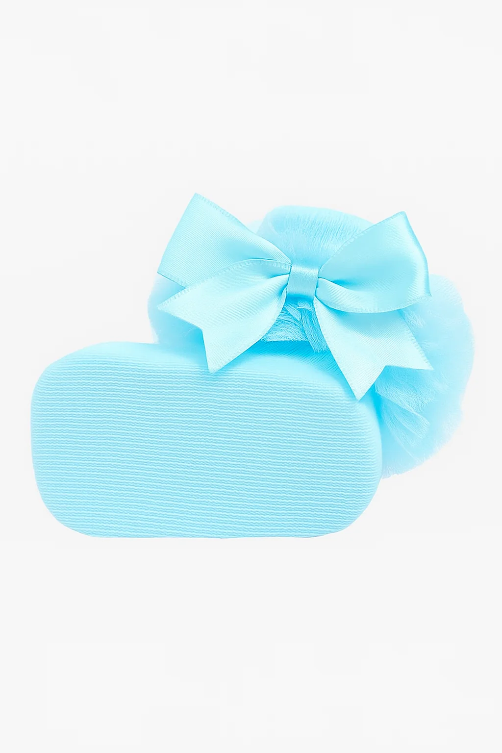 Baby Girls Ruffle Bow Frilly Ankle Socks - Blue - Image 5