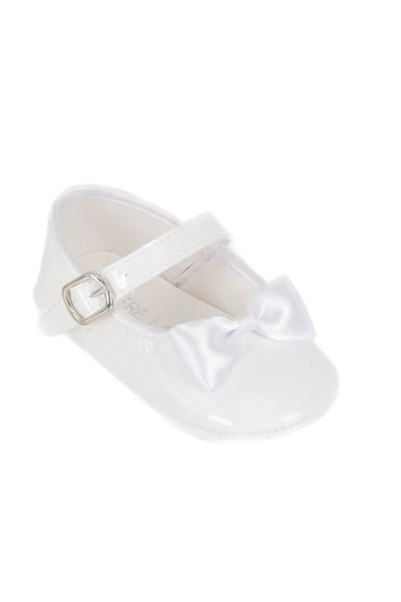 Baby Girls Soft Pre-Walker Shoes - White - Image 3