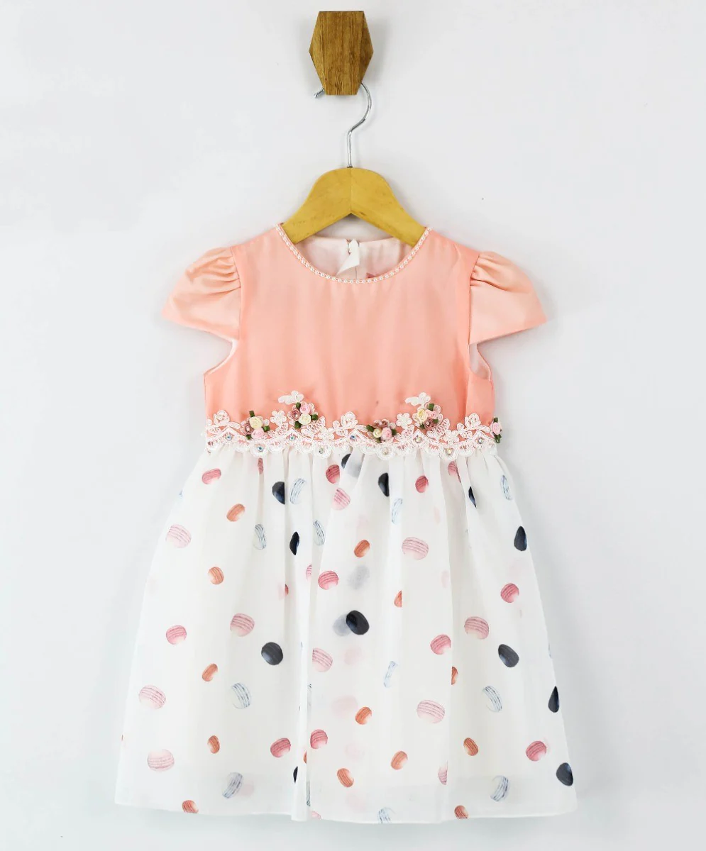 Baby Girls Short Sleeve Summer Pink Dress Set - Pink - Image 3