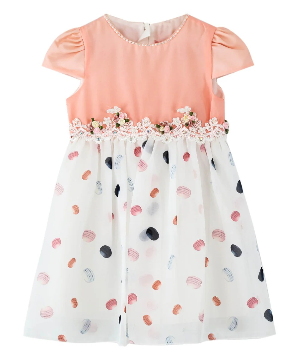 Baby Girls Short Sleeve Summer Pink Dress Set - Pink - Image 4