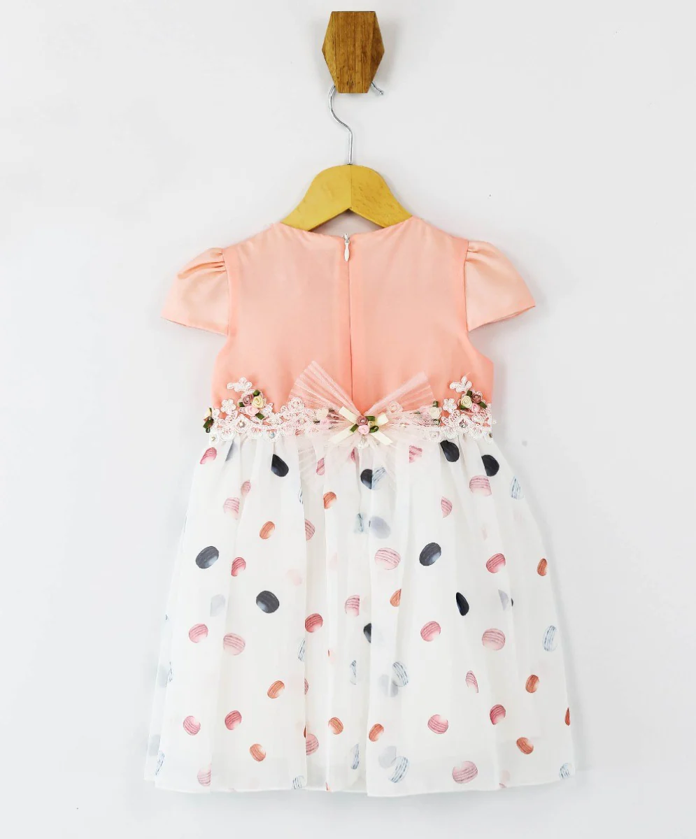 Baby Girls Short Sleeve Summer Pink Dress Set - Pink - Image 5