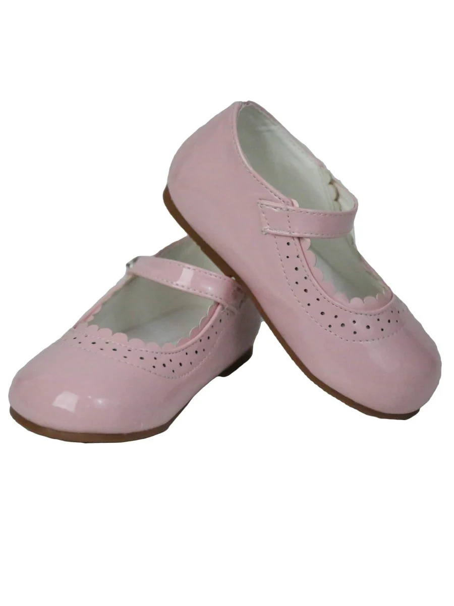 Girls Patent Mary Jane Shoes - Pink - Image 3