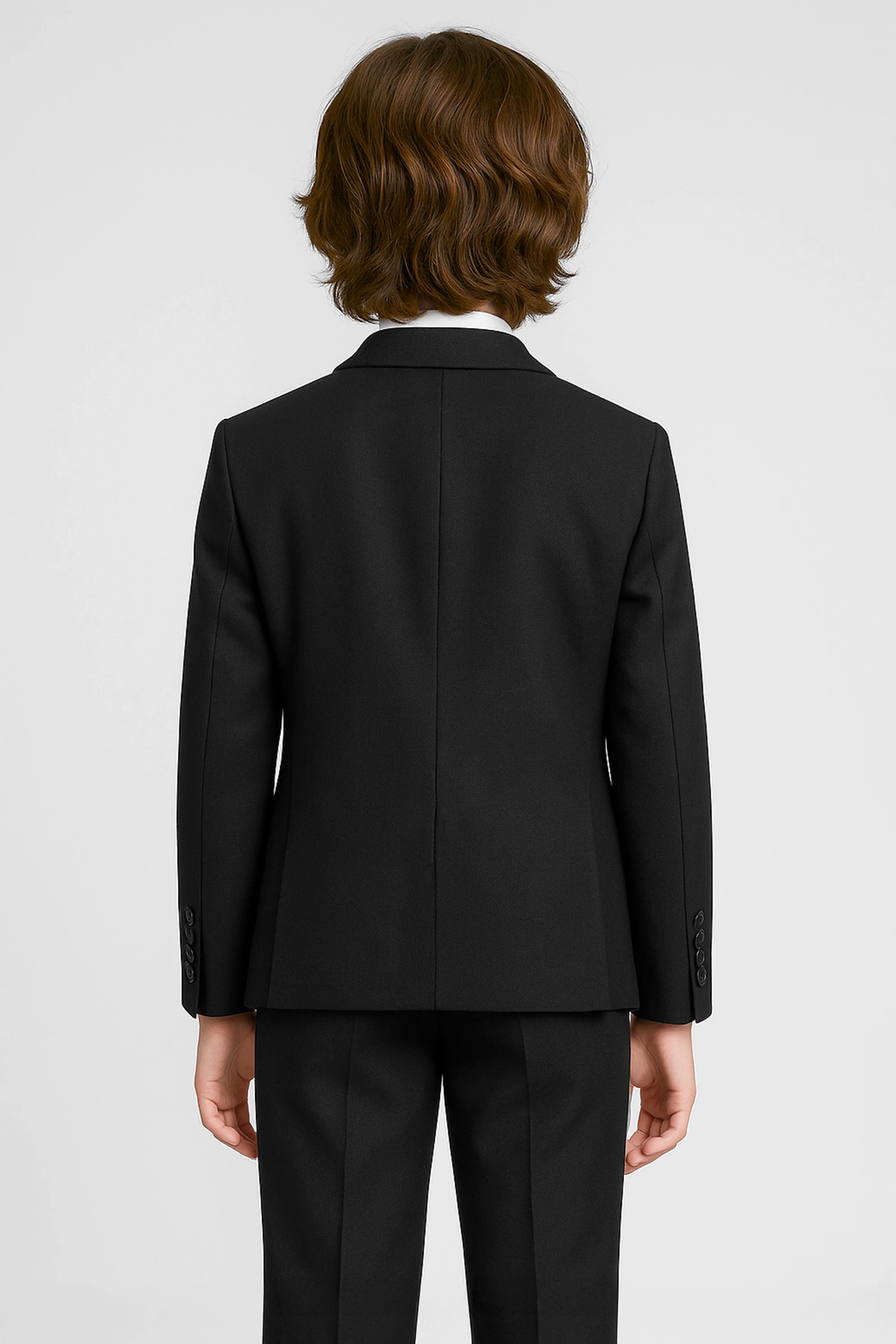 Boys’ 2-Piece Twill Formal Suit - Dean - Black - Image 2