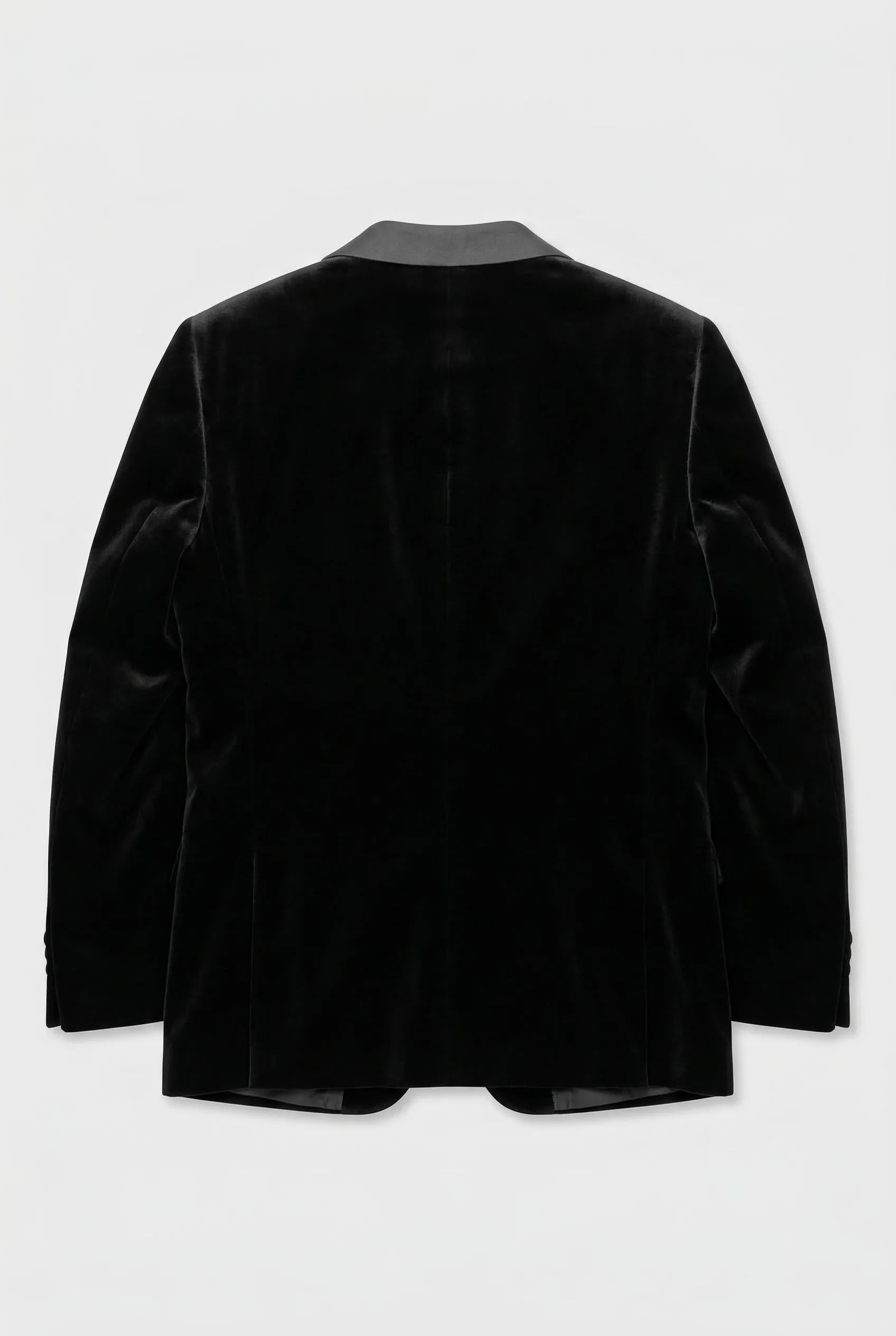 Boys 4-Piece Velvet Double Breasted Tuxedo Suit - Albert  Black - Image 10