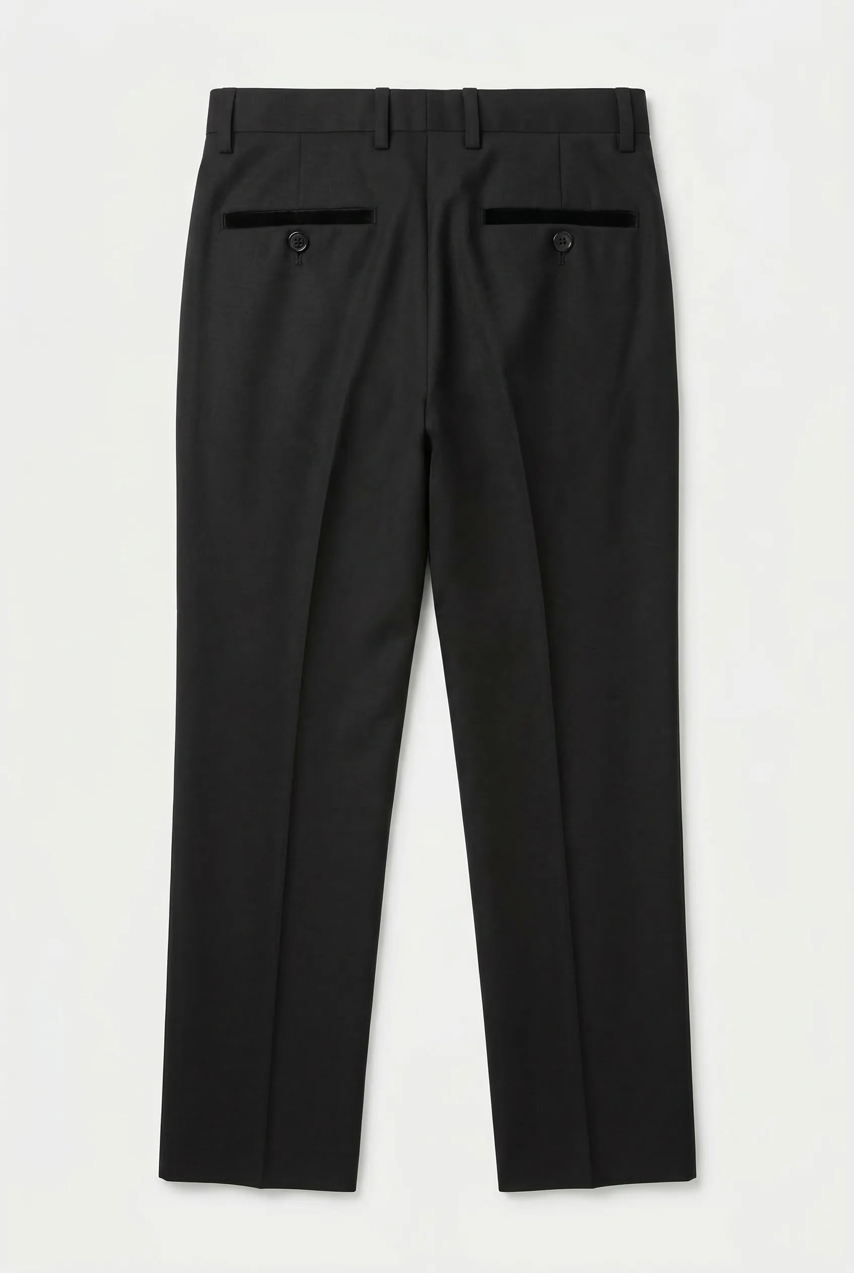 Boys 4-Piece Velvet Double Breasted Tuxedo Suit - Albert  Black - Image 14