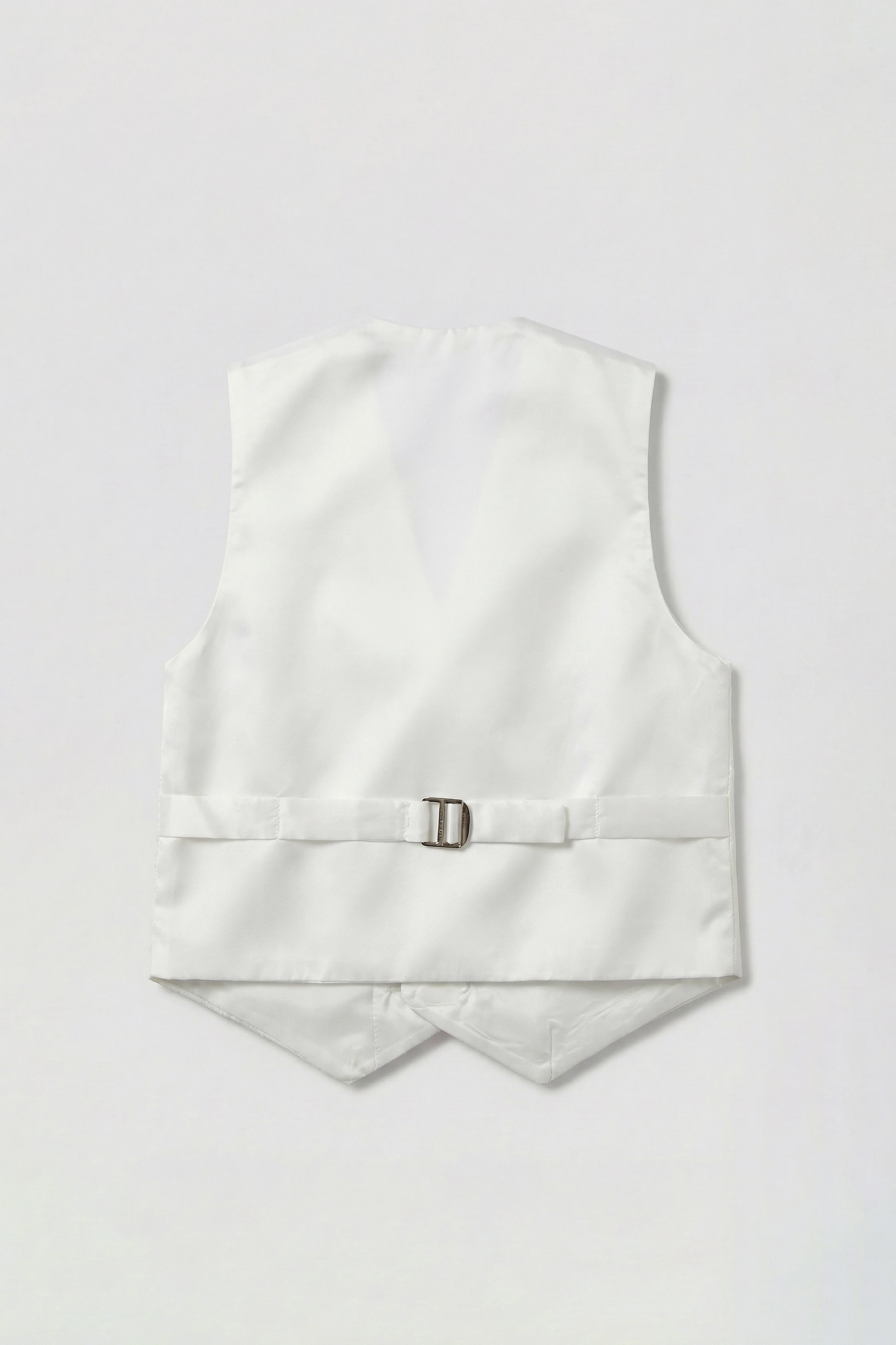 Boys 5 PC Ivory Suit Set, with Double-breasted Vest - Ivory - Image 10