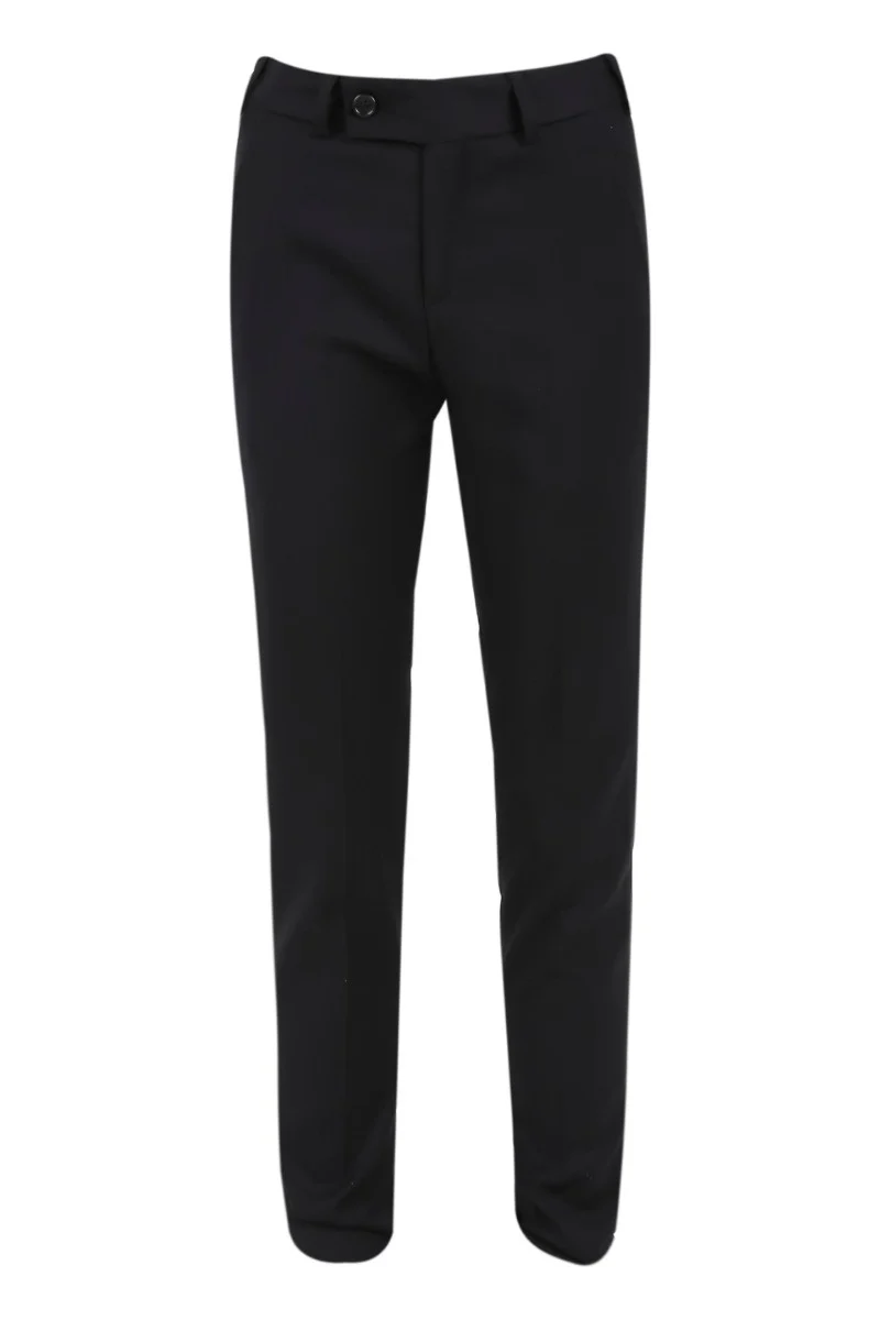 Boys Velvet Tuxedo 5 Piece Dinner Suit - Burgundy and Black - Image 7