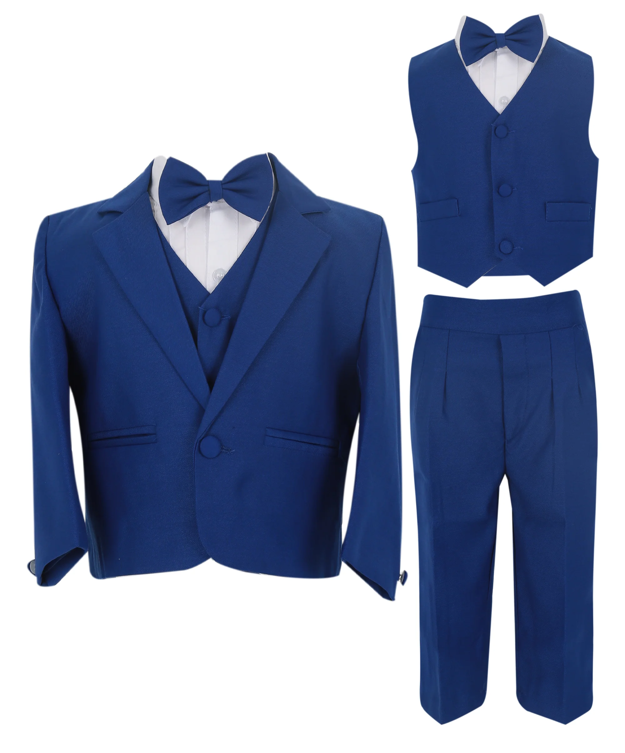 Baby Boys Formal Suit All in One Set - Royal Blue - Image 5