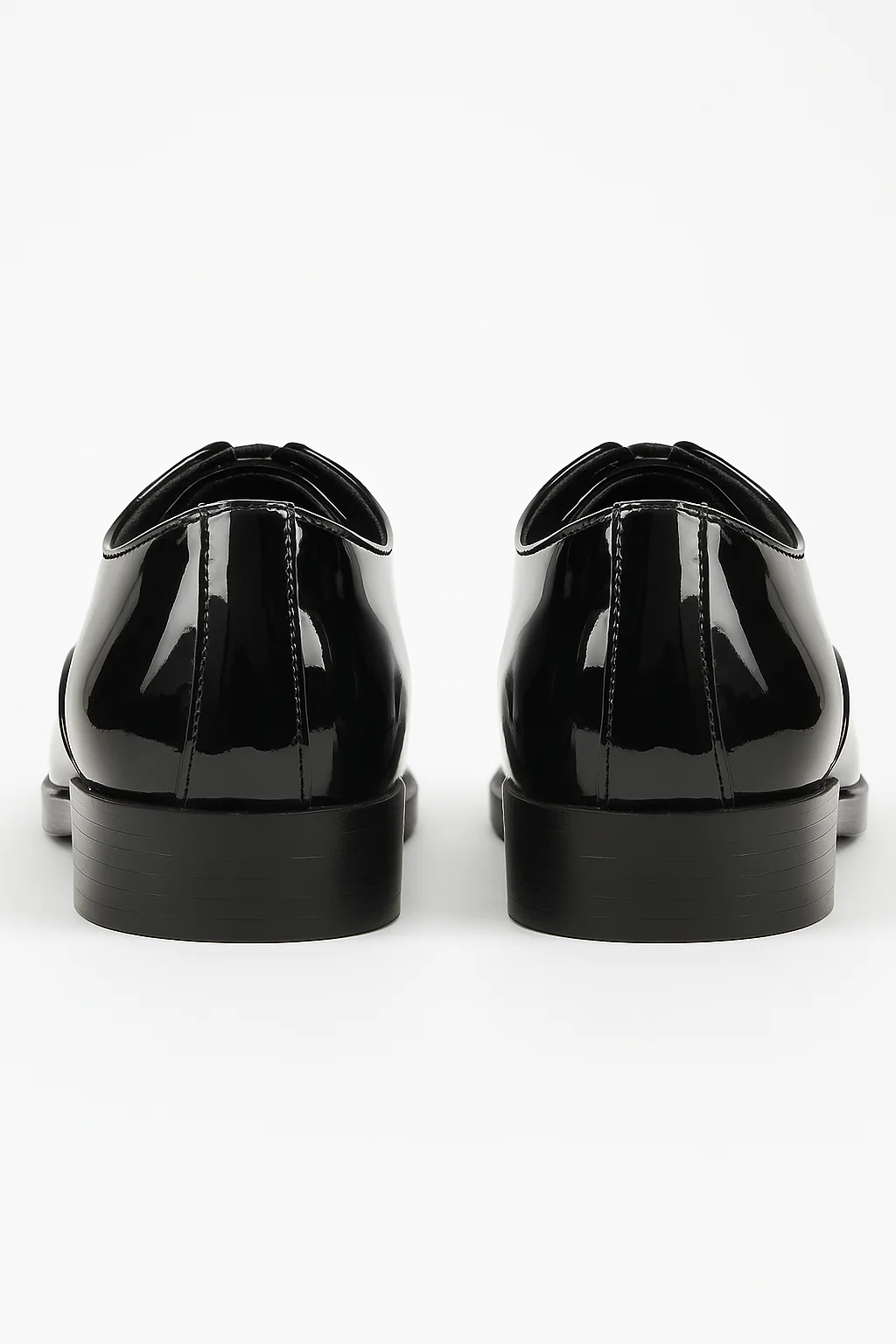 Boys’ Black Patent Lace- Up Oxford Dress Shoes - Jake - Black - Image 4