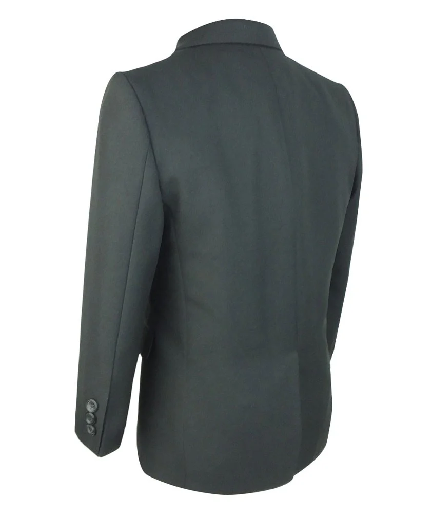 Boys All in One Slim Fit Black Suit Set - NERO - Black - Image 8