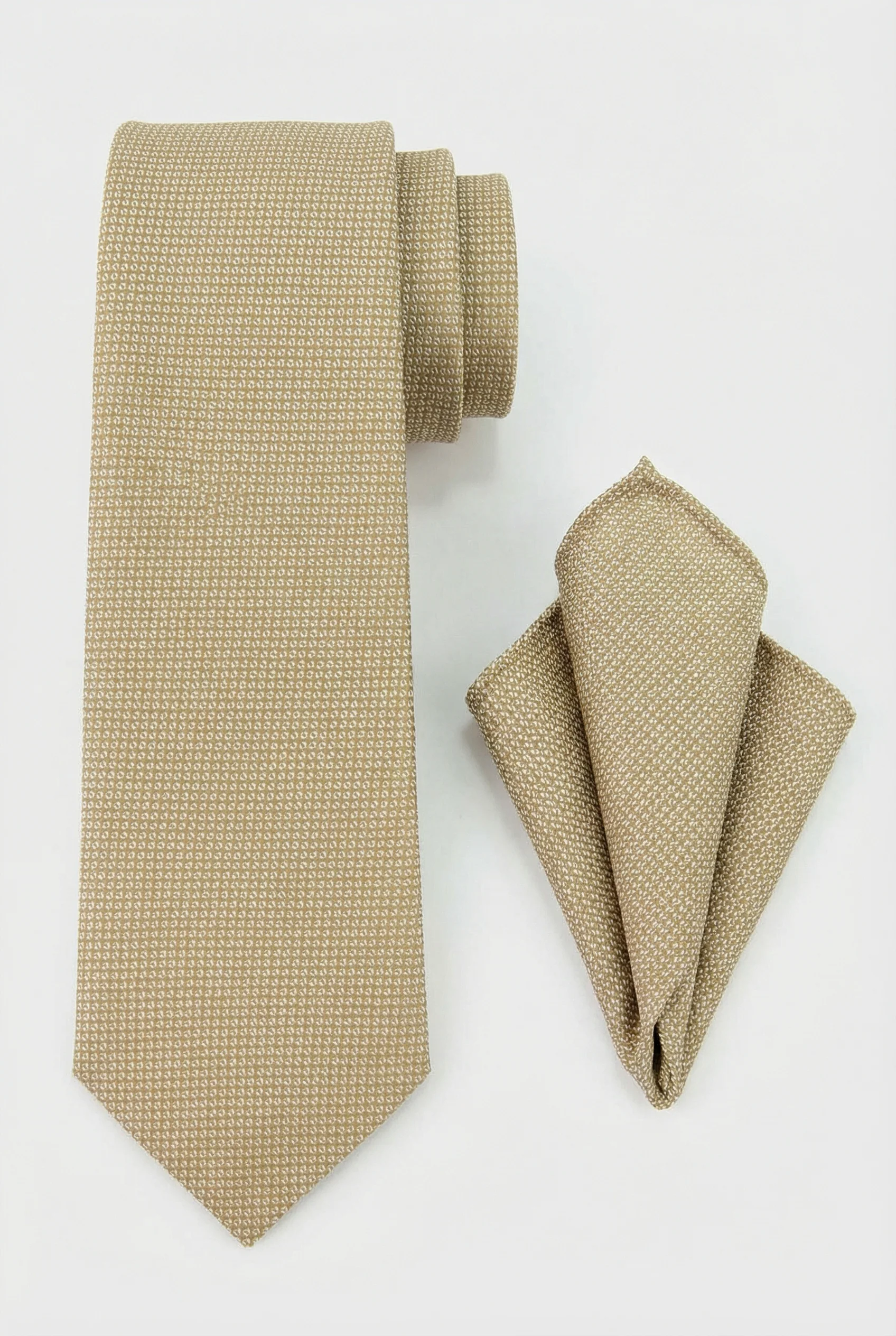 Boys Double-Breasted Pinstripe Suit - 3-Piece & 6-Piece Set - Beige - Image 12
