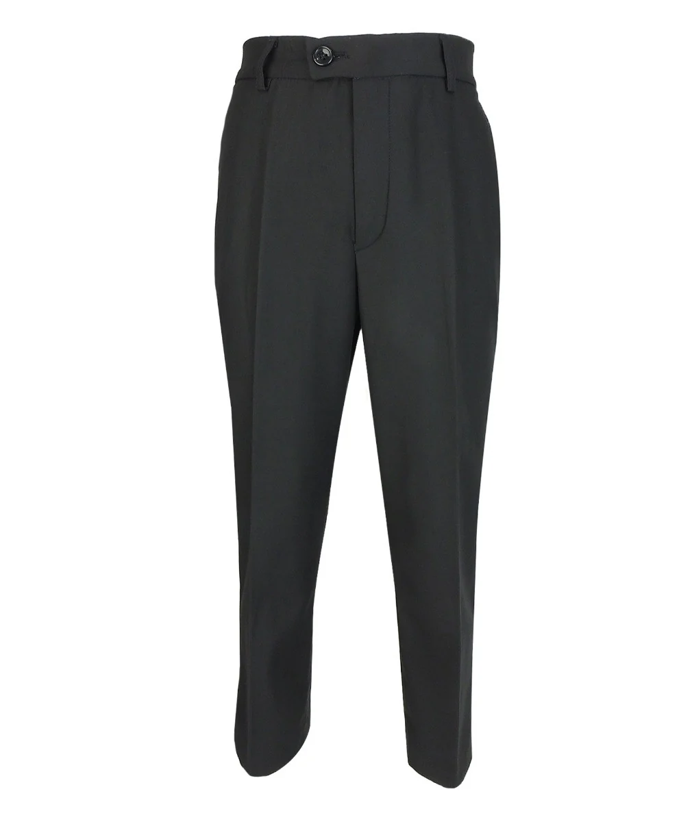 Boys Slim Fit Piping Tuxedo Dinner Suit - Black - Image 7