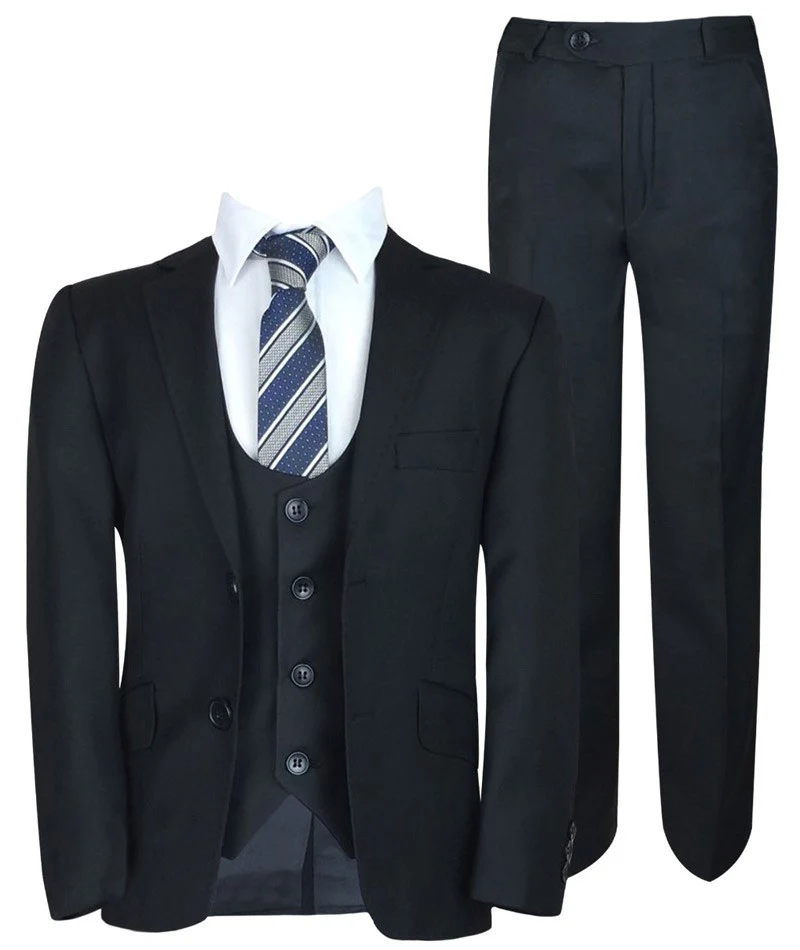 Boys Formal Suit Set - Black - Image 2