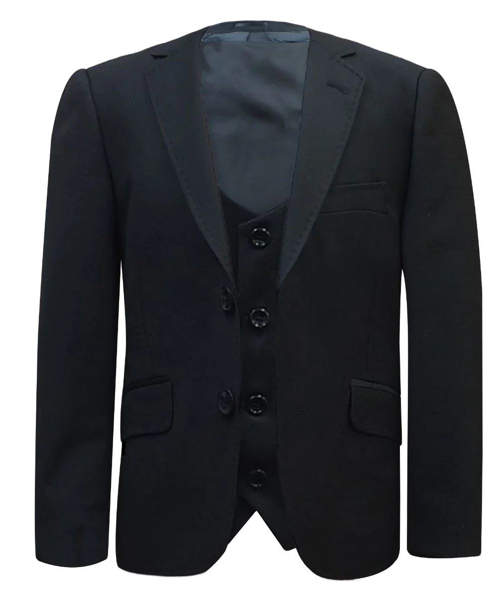 Boys Formal Suit Set - Black - Image 3