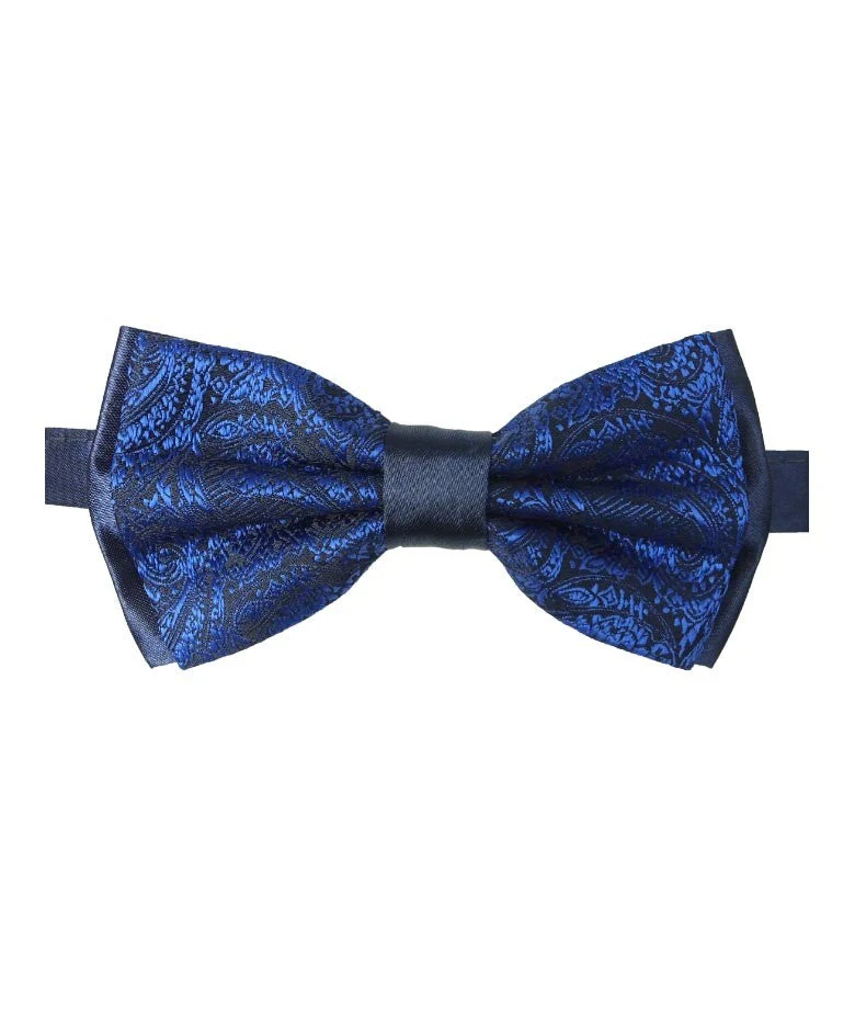 Boys & Men's Paisley Bow Tie and Hanky Set - Red - Image 3