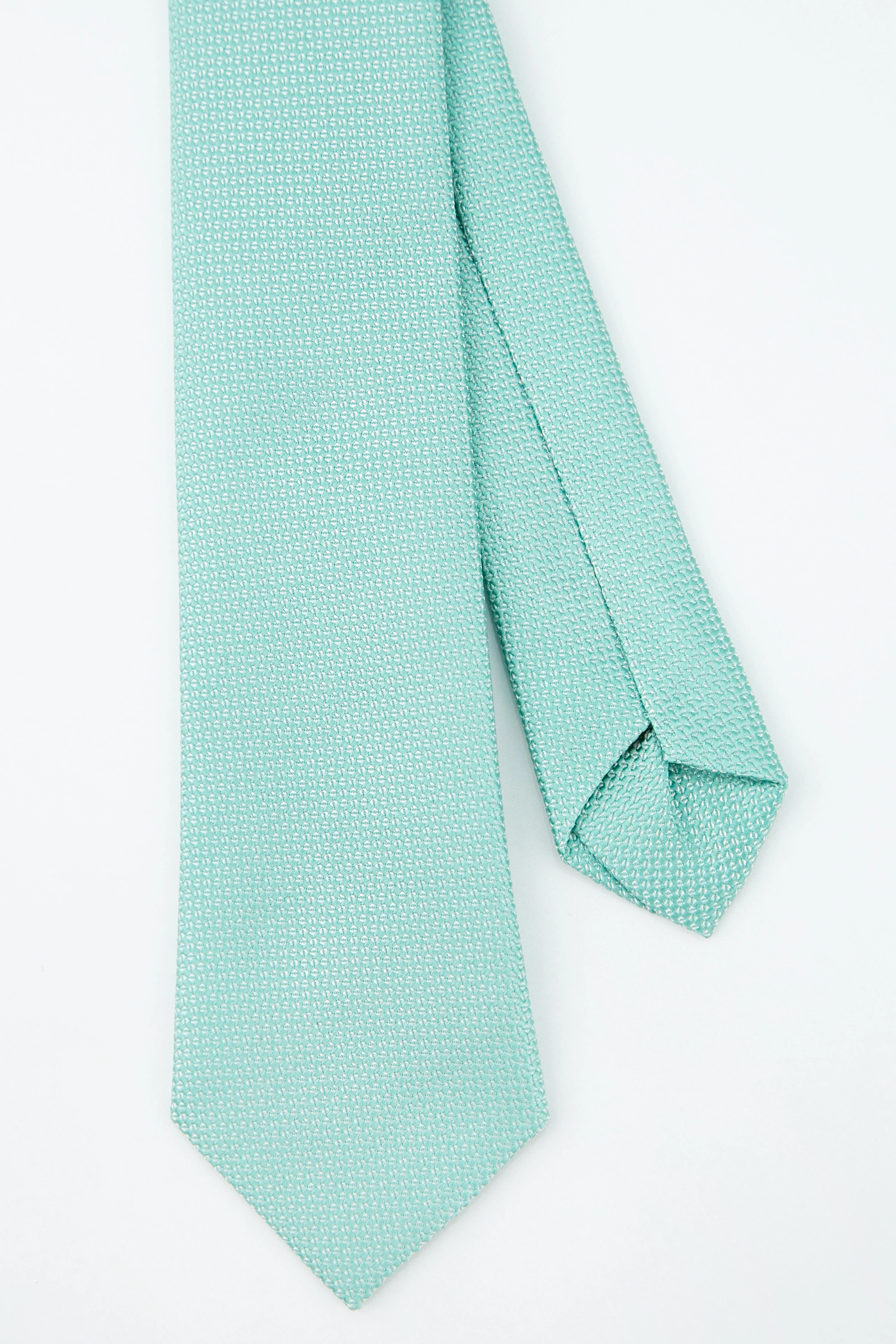 Boys' Oxford Weave Slim Tie Formal Neckwear - Mint Blue