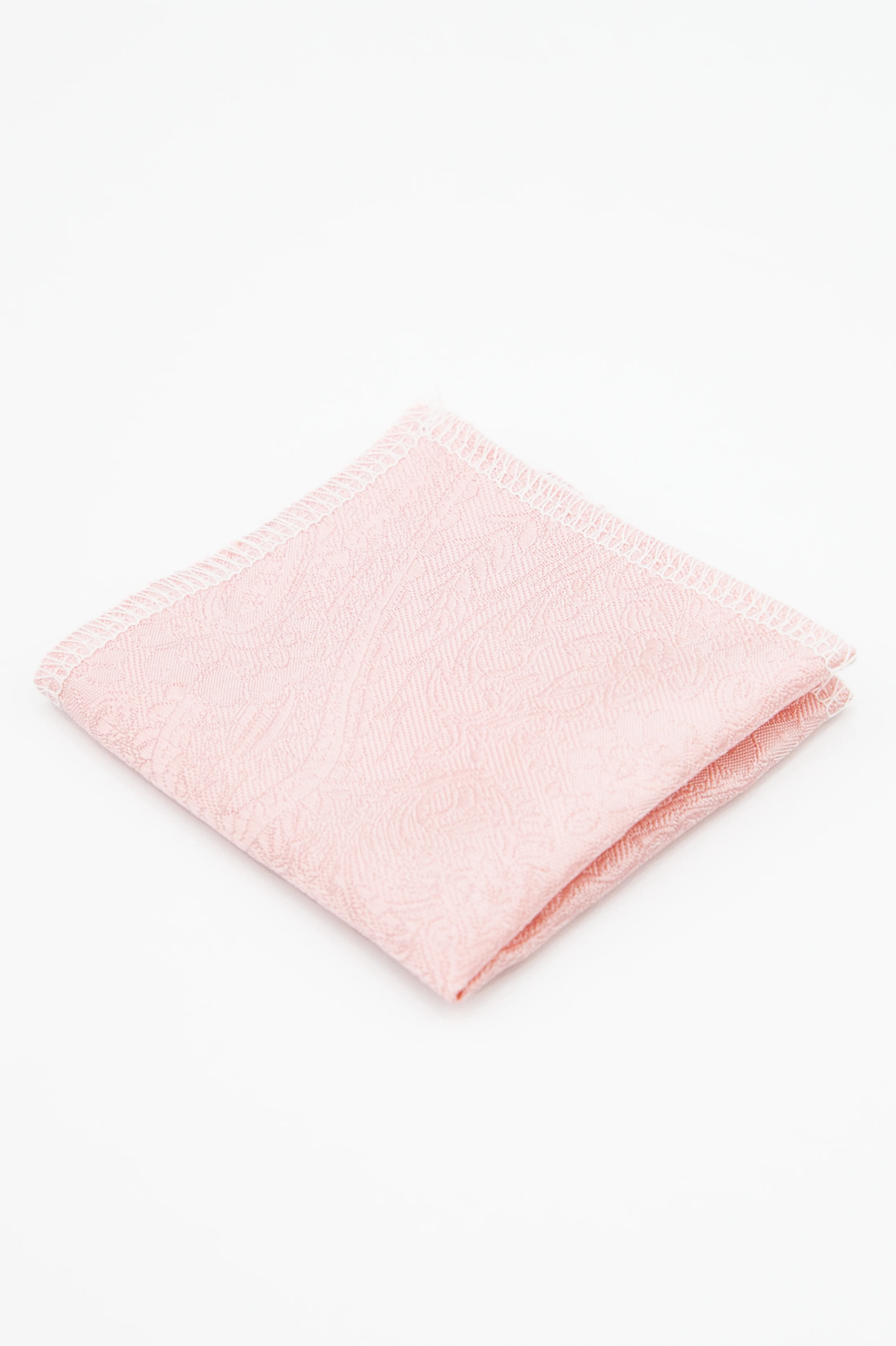 Boys’ Pastel Paisley Slim Tie & Pocket Square Set - Blush Pink - Image 5