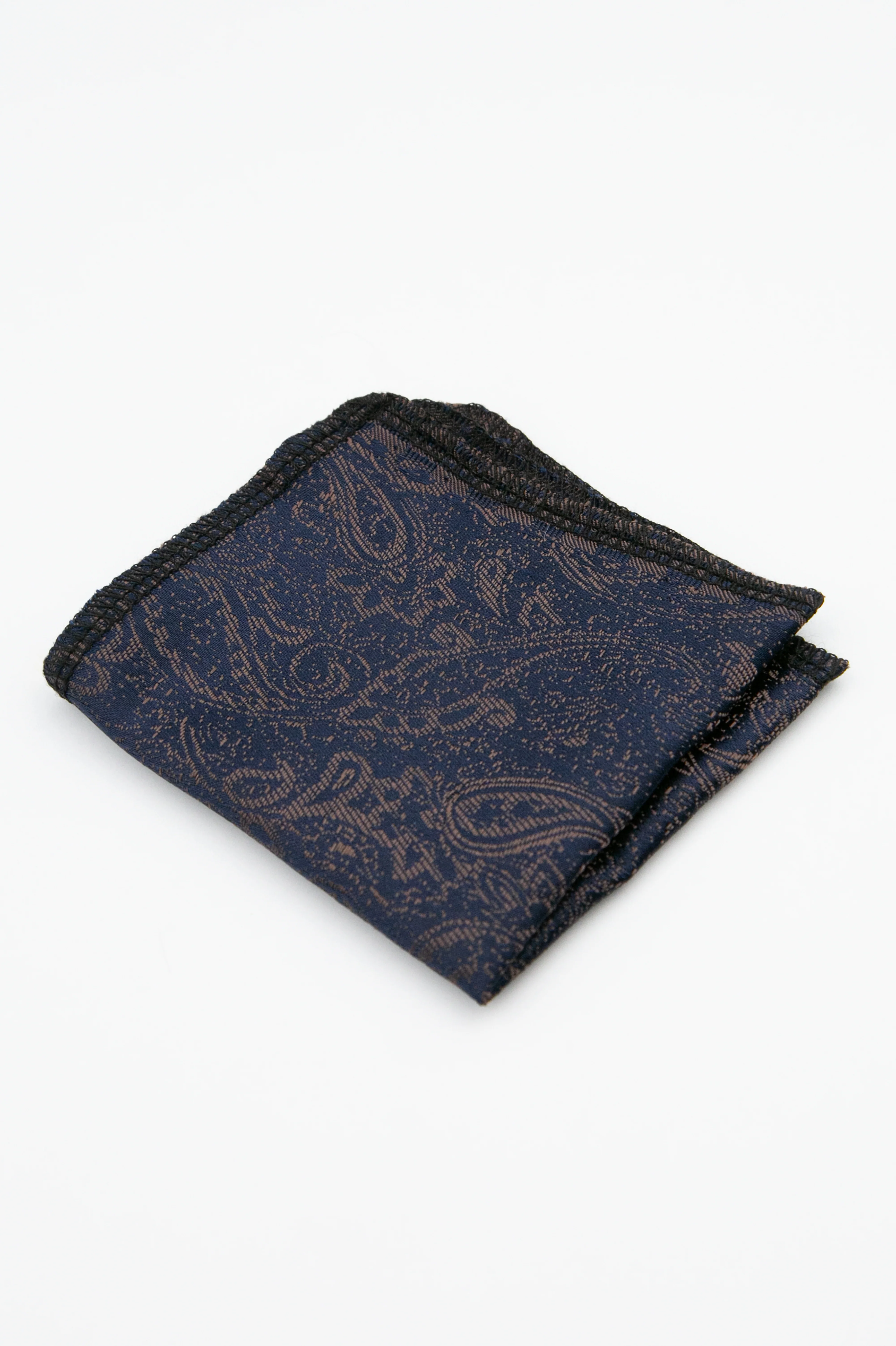 Boys’ Paisley Slim Tie & Pocket Square Set - Brown - Image 5