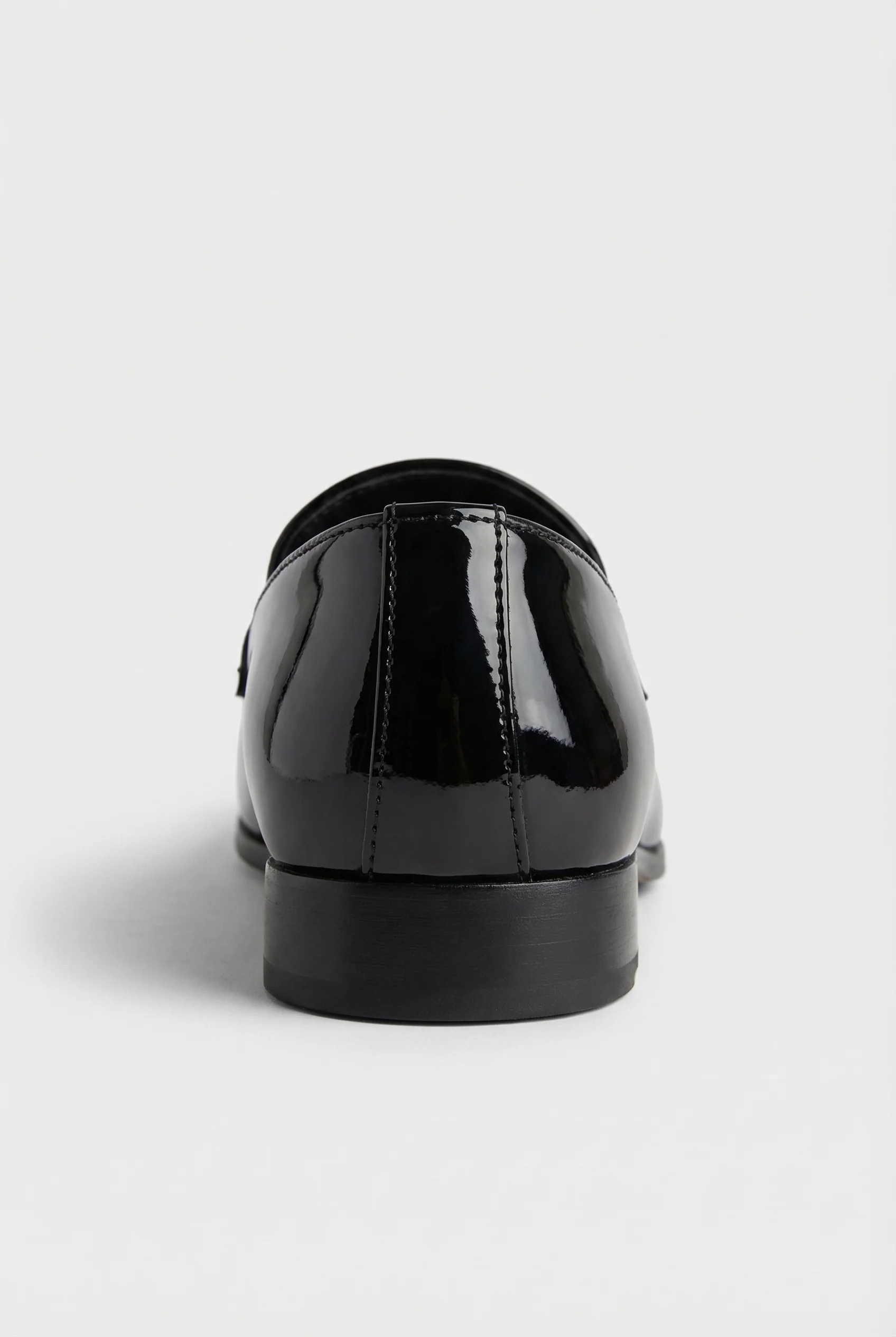 Boys Patent Black Loafer Shoes - Rudy - Image 4