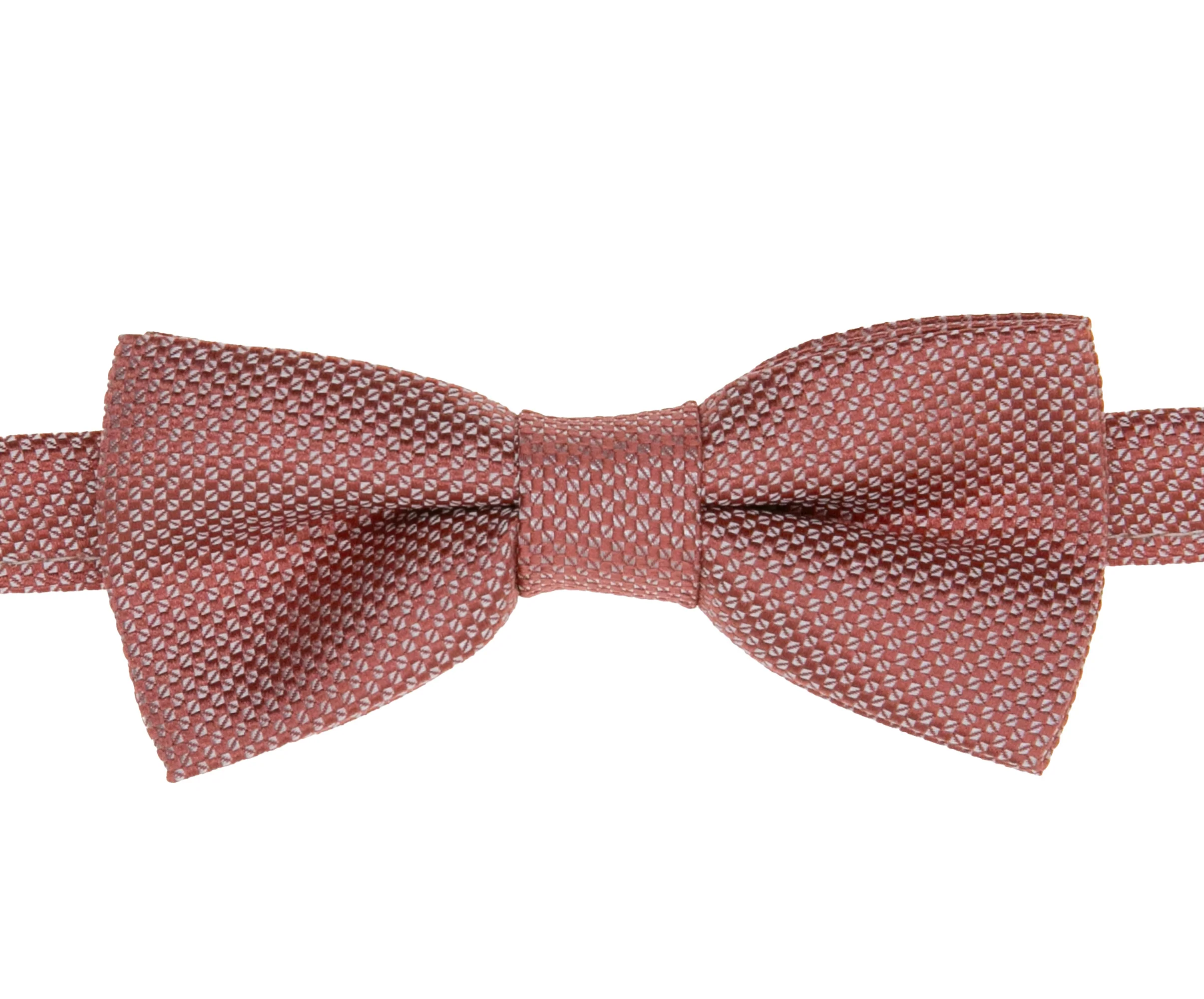 Boys' Pre-Tied Jacquard Dickie Bow Tie Neckwear - Coral Pink