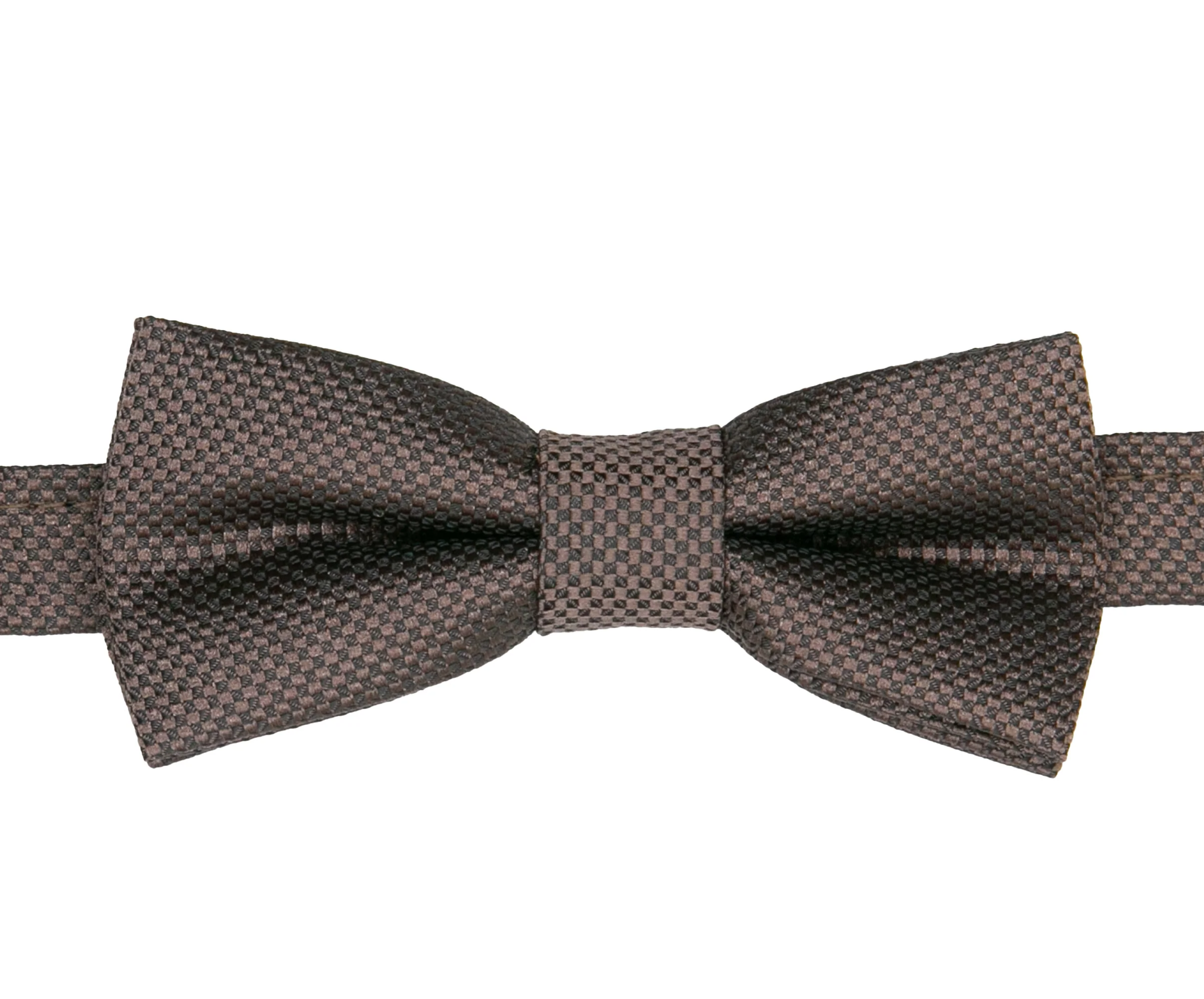 Boys' Pre-Tied Jacquard Dickie Bow Tie Neckwear - Dark Brown