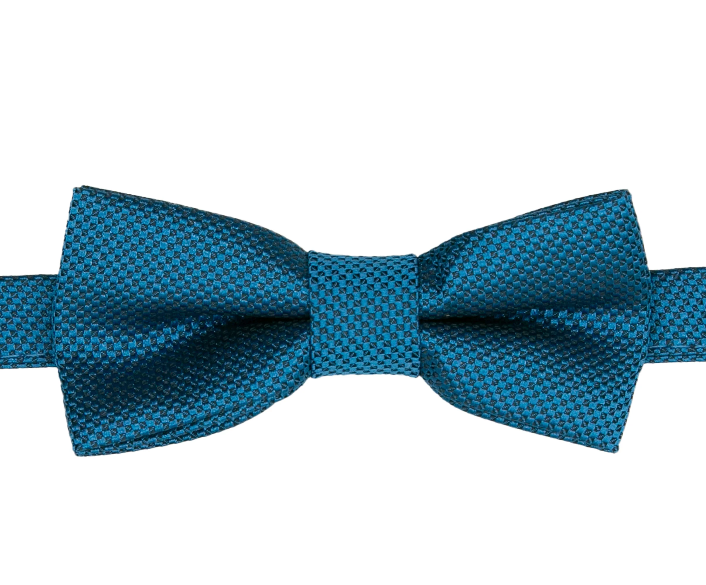 Boys' Pre-Tied Jacquard Dickie Bow Tie Neckwear - Petrol Blue