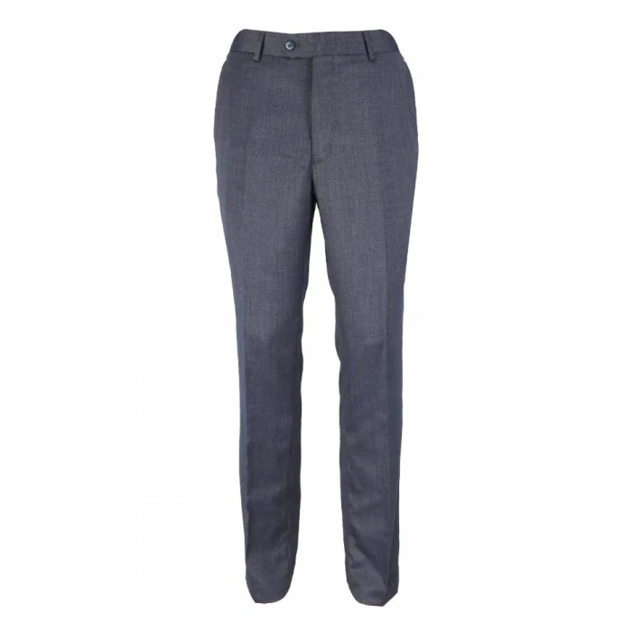 Boys Denim Look Slim Fit Formal Suit - STEELE Blue - Steel Blue - Image 4
