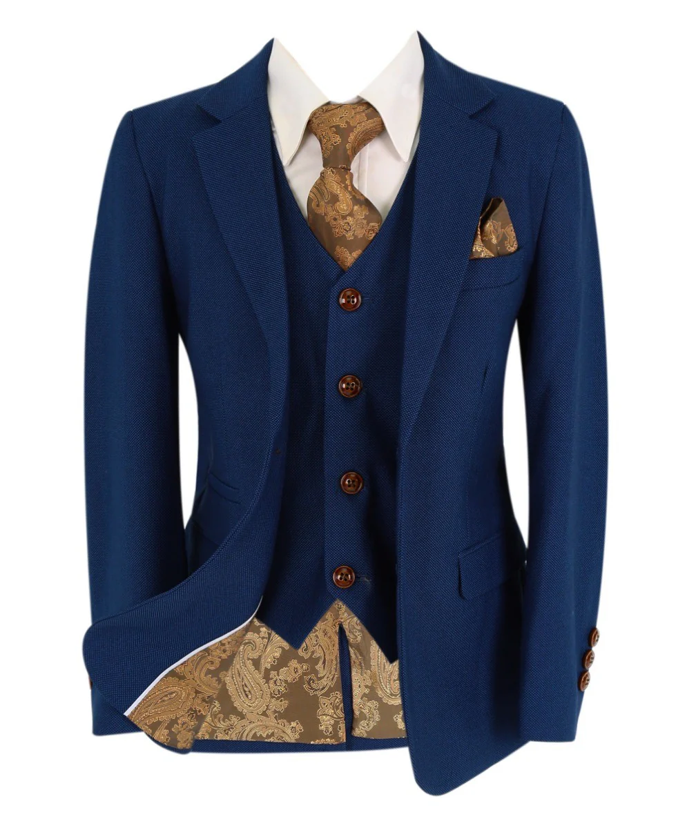 Boys Tailored Fit Suit - MAYFAIR - Royal Blue