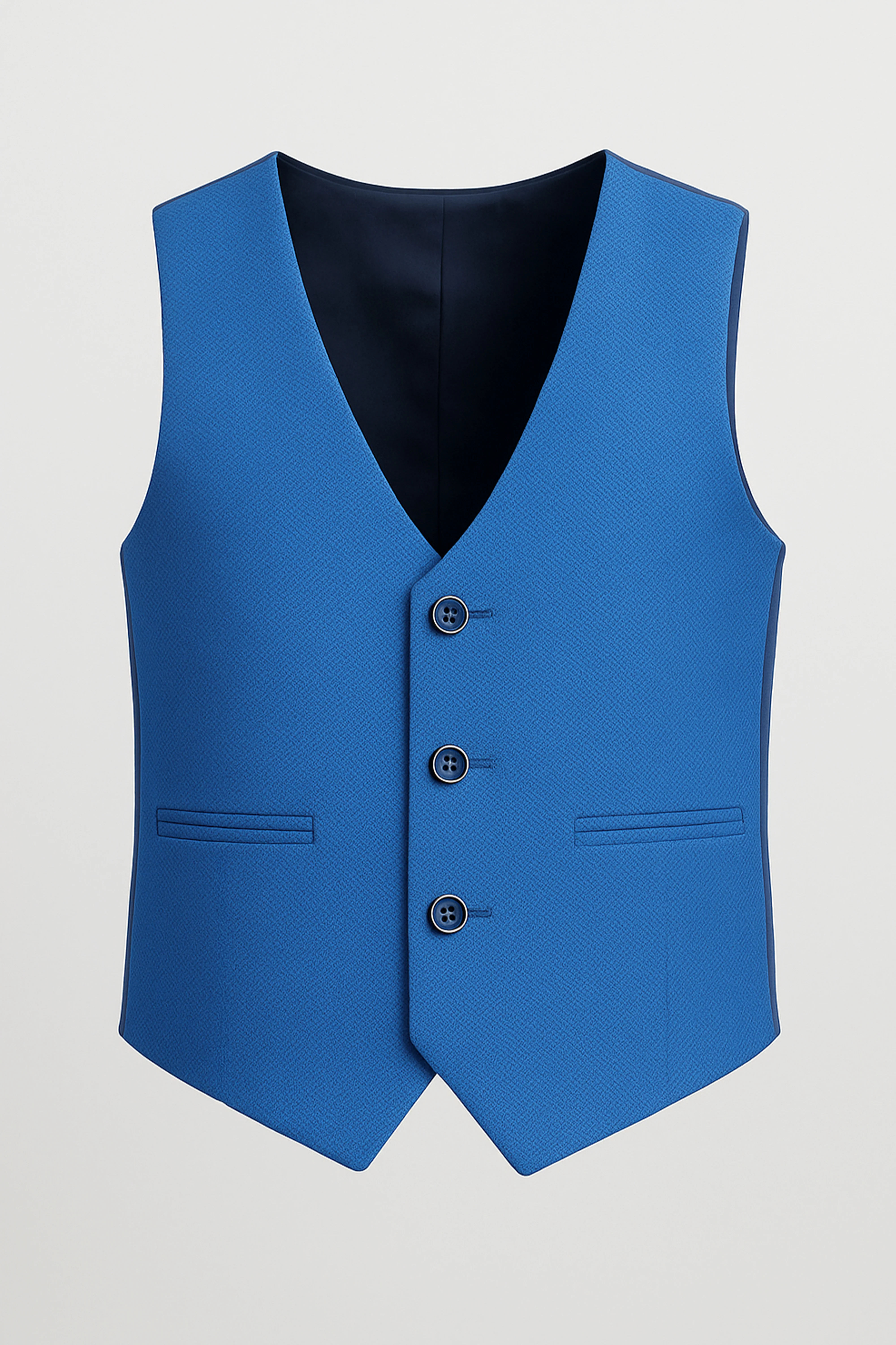 Boys’ 7-Piece Self-Patterned Formal Suit Set - Planet - Indigo Blue - Image 7