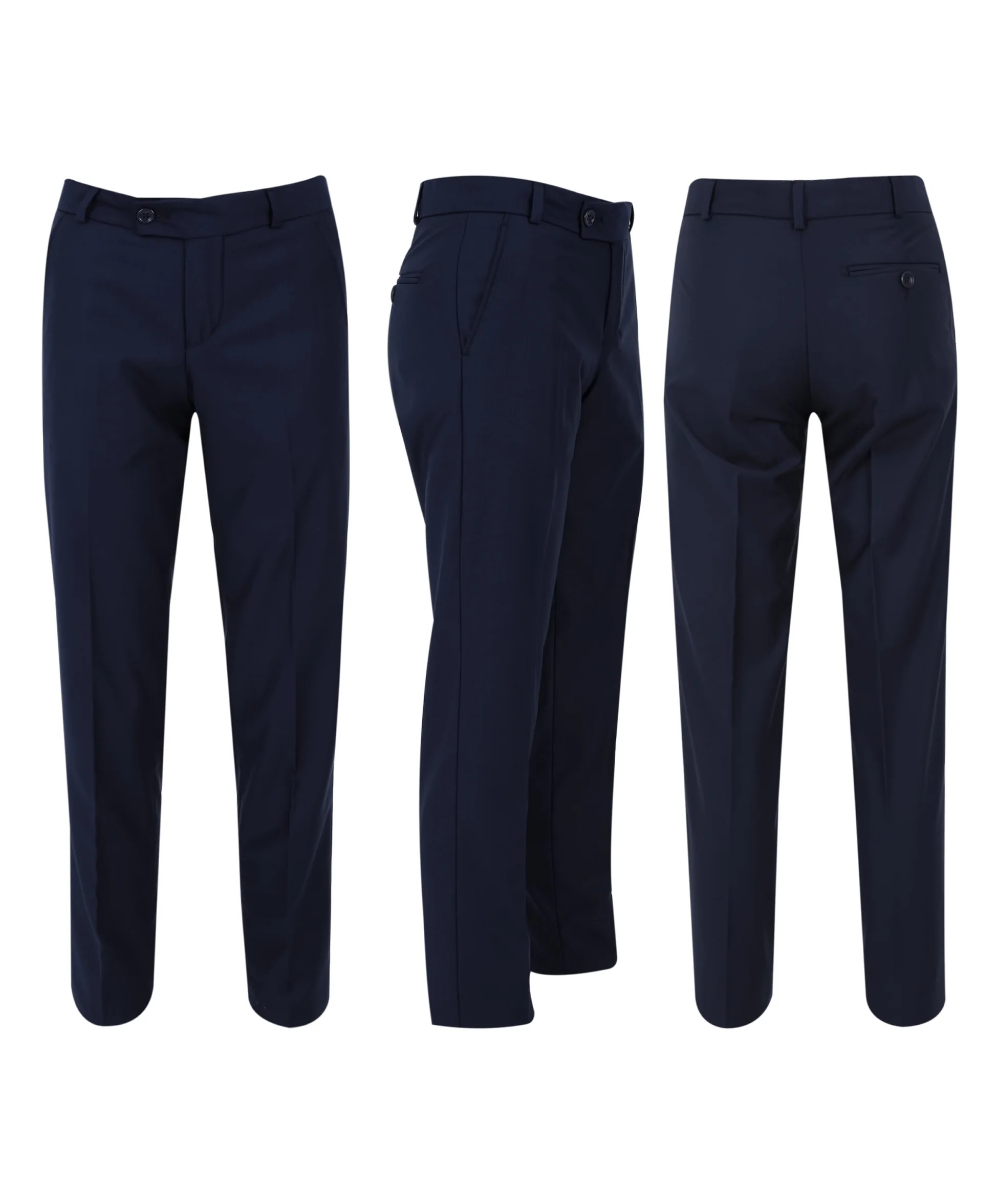 Boys Tuxedo Suit - Corduroy Velvet Waistcoat & shawl lapel - Navy Blue - Image 10