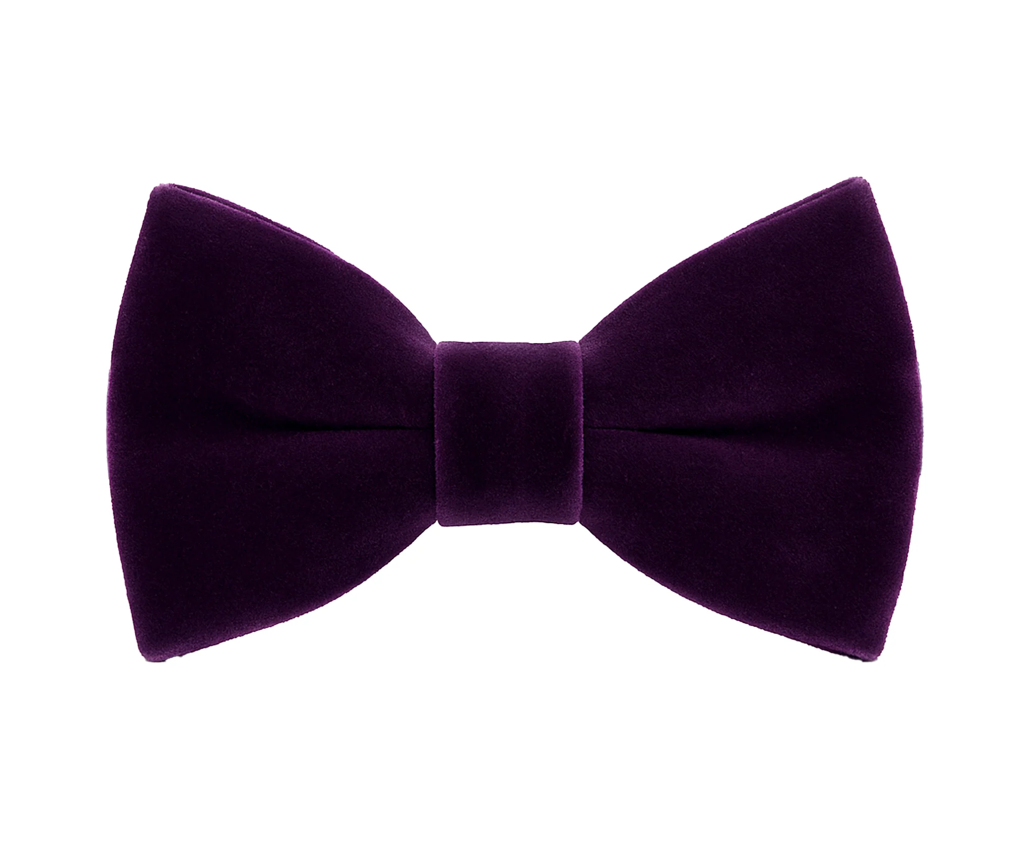 Boys Velvet Dickie Bow Tie & Handkerchief Set - Savoy - Purple - Image 3