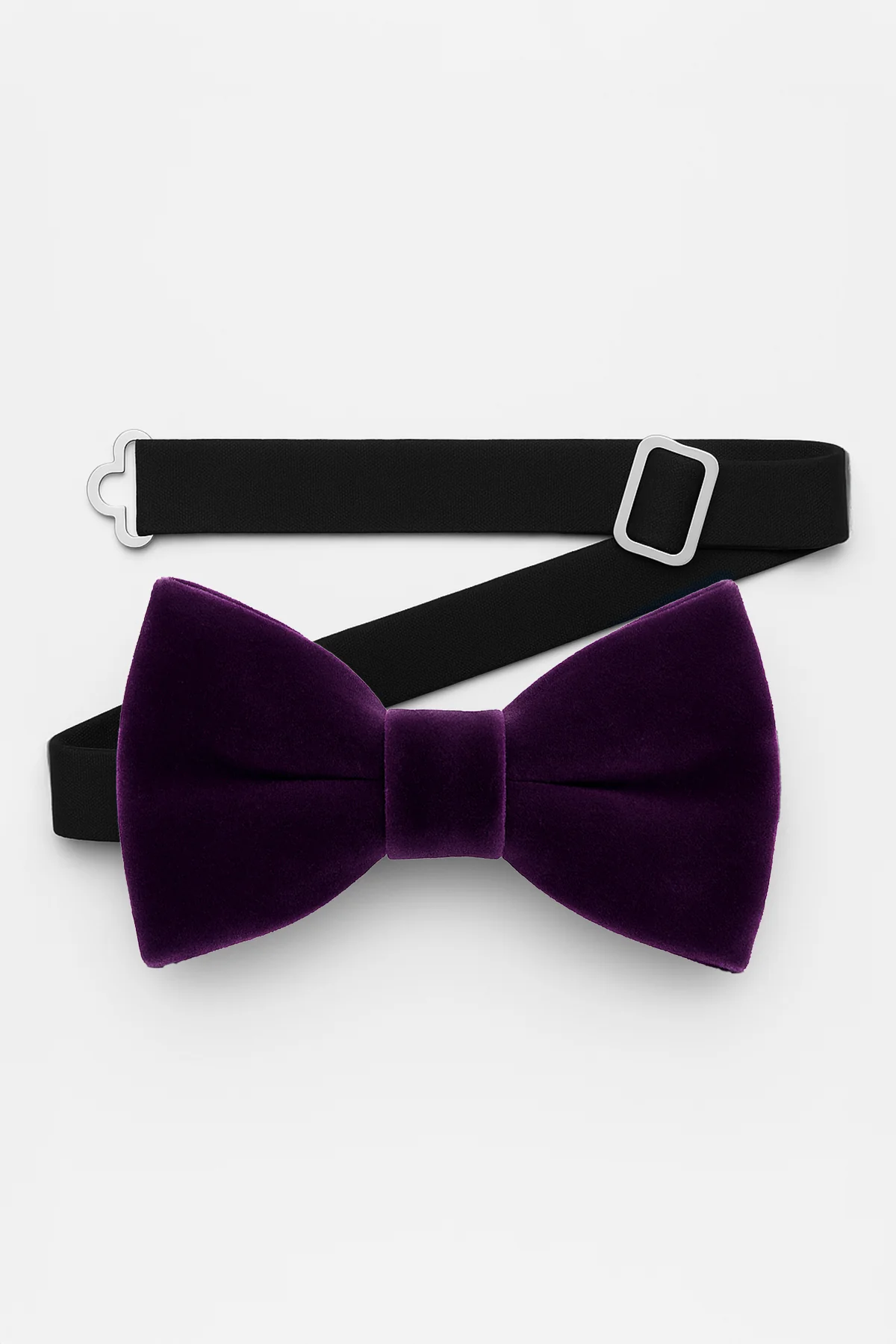 Boys Velvet Dickie Bow Tie & Handkerchief Set - Savoy - Purple - Image 4