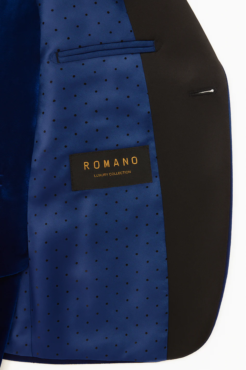 Boys' Velvet Suit with Satin Shawl Lapels - EC103 - Royal Blue - Image 6