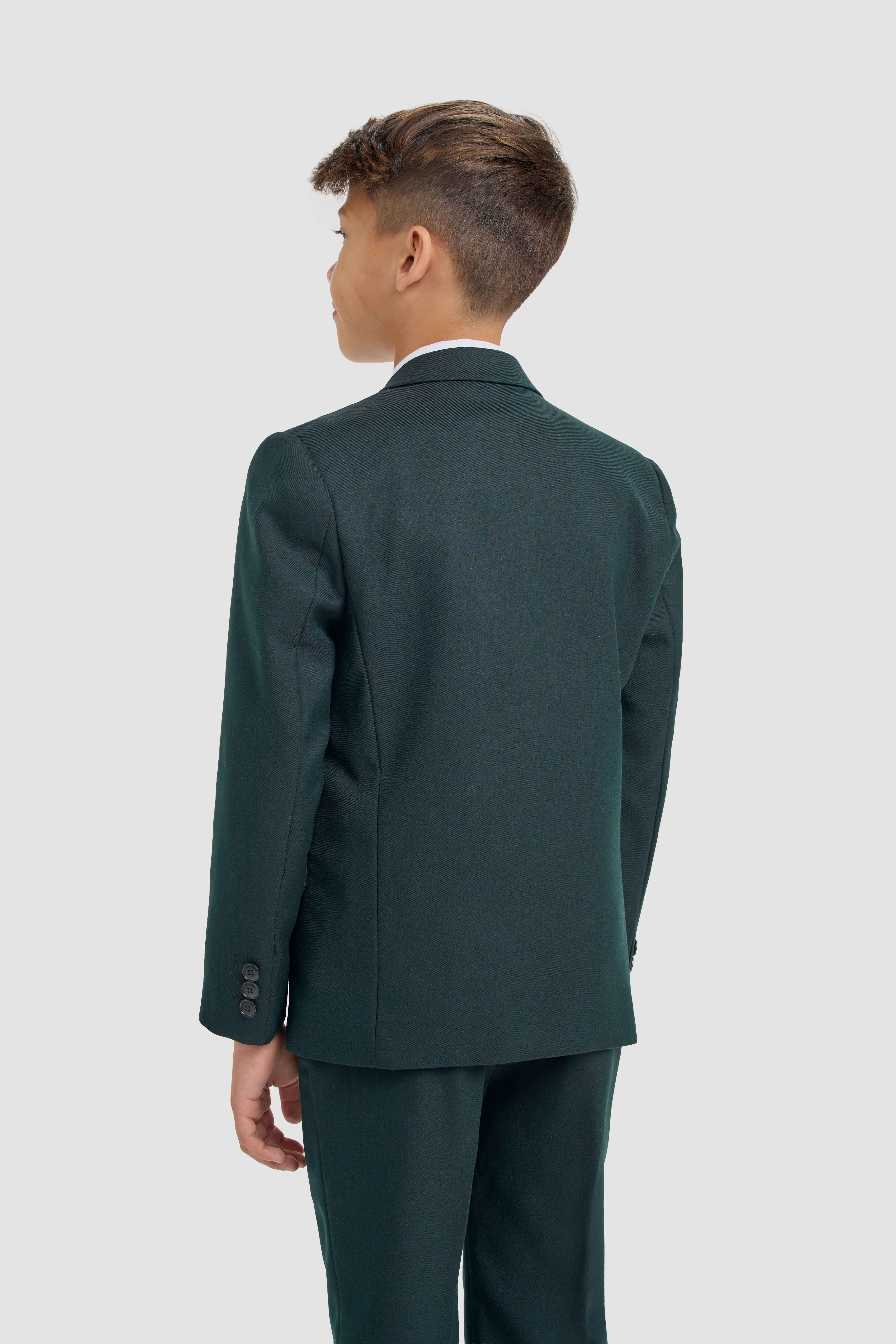 Father & Son Matching Slim Fit 3-Piece Suit Set - Malibu Forest Green - Image 6