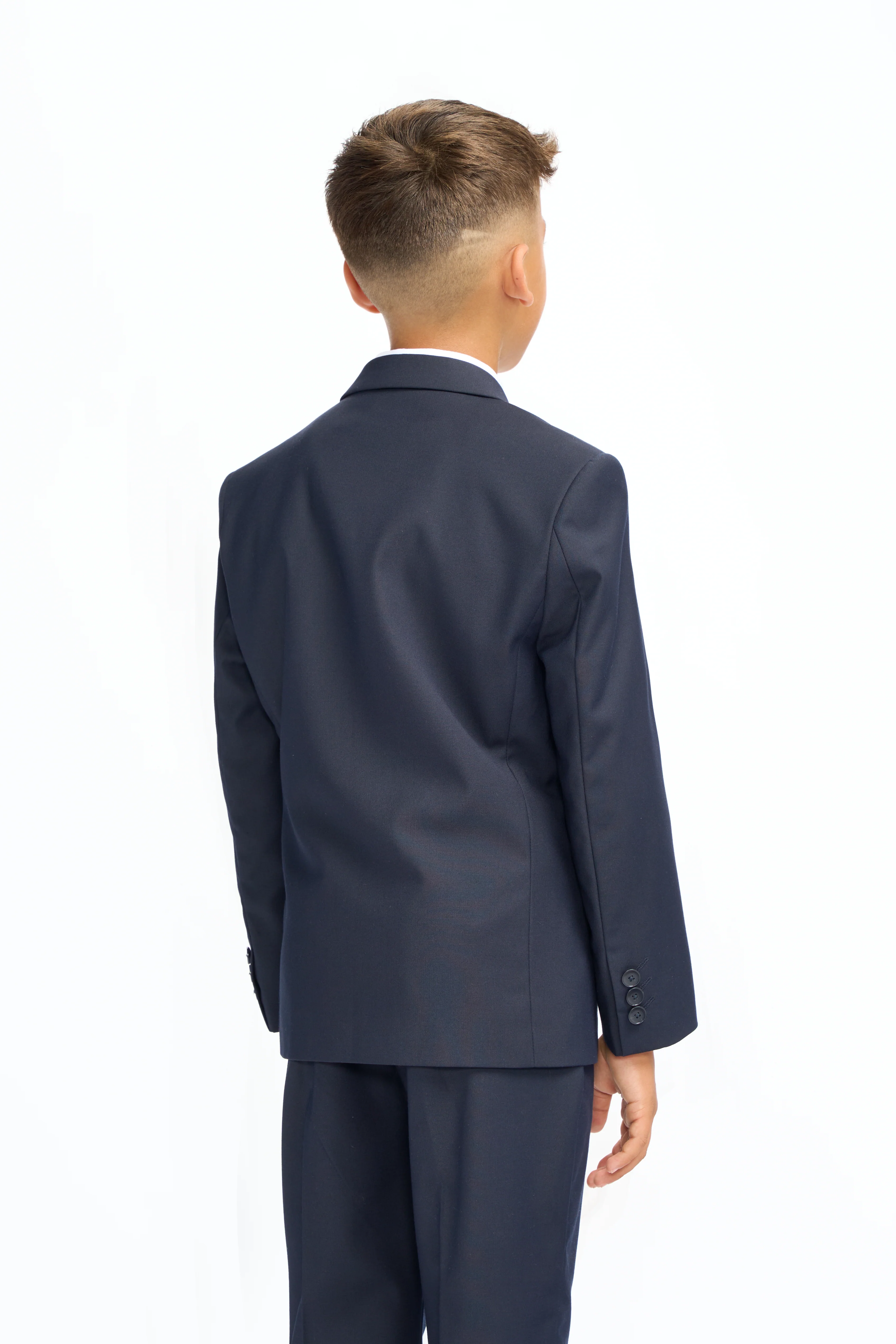 Father & Son Matching Slim Fit 3-Piece Suit Set - Malibu Navy - Image 11