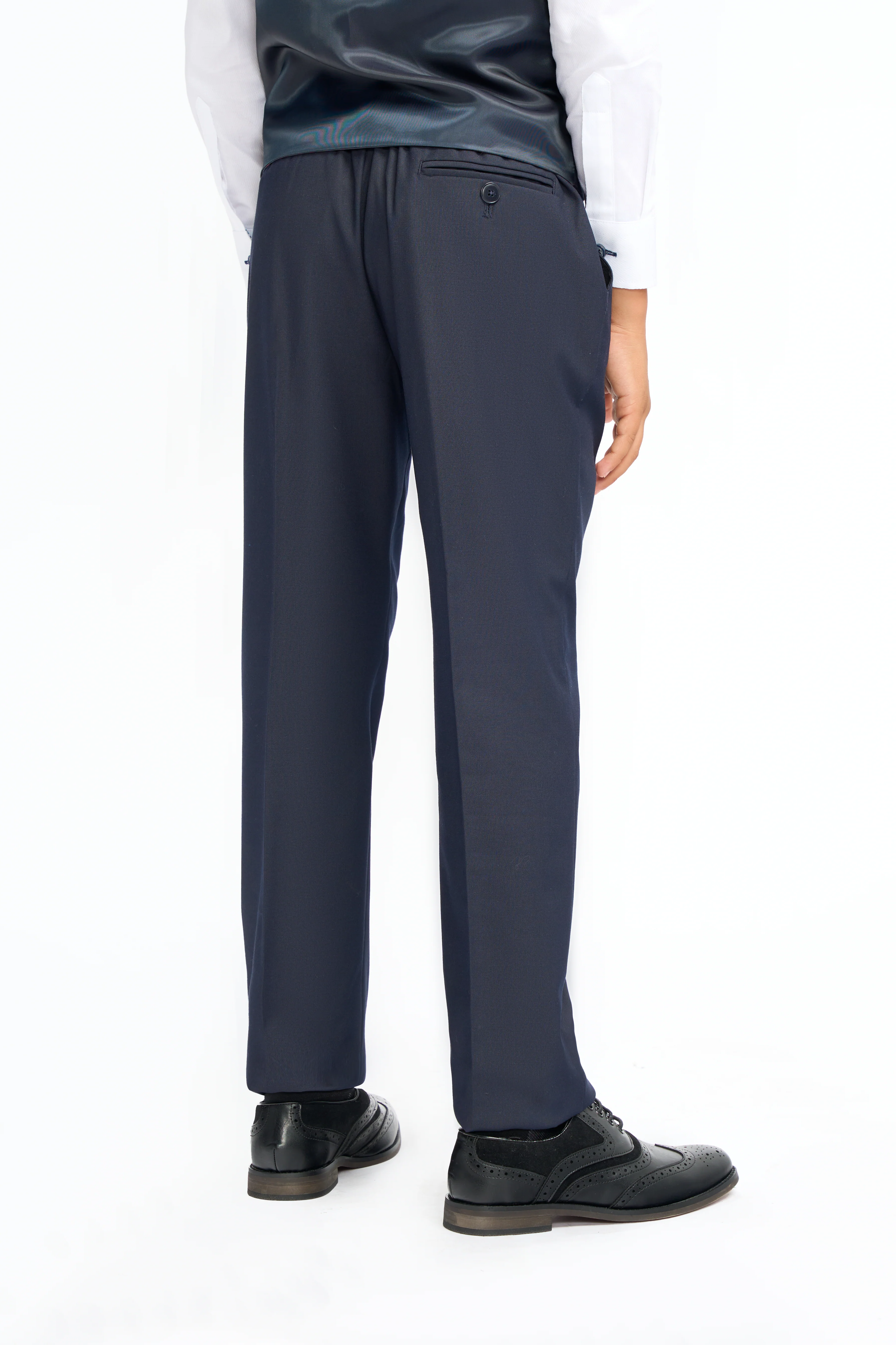 Father & Son Matching Slim Fit 3-Piece Suit Set - Malibu Navy - Image 14