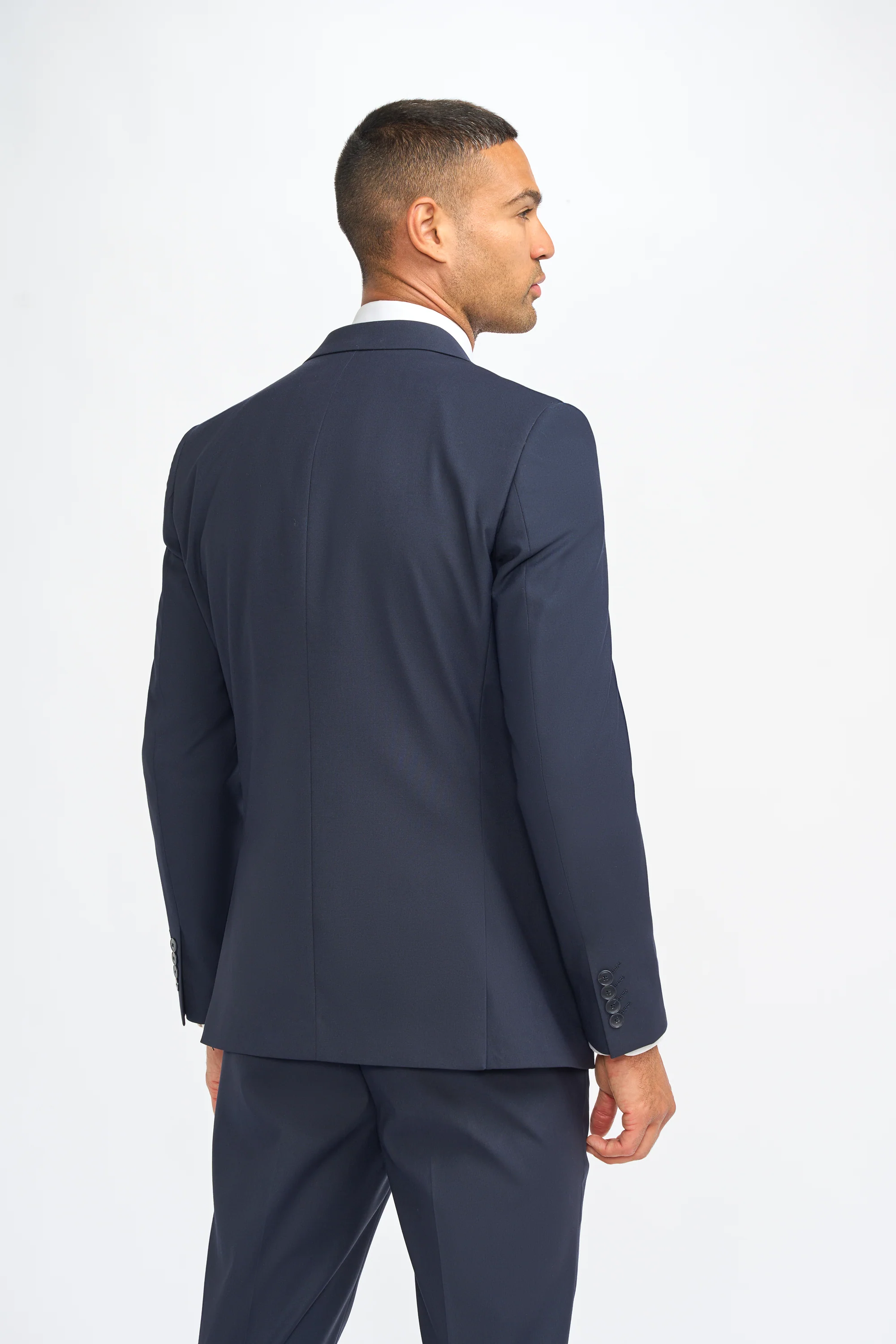 Father & Son Matching Slim Fit 3-Piece Suit Set - Malibu Navy - Image 4