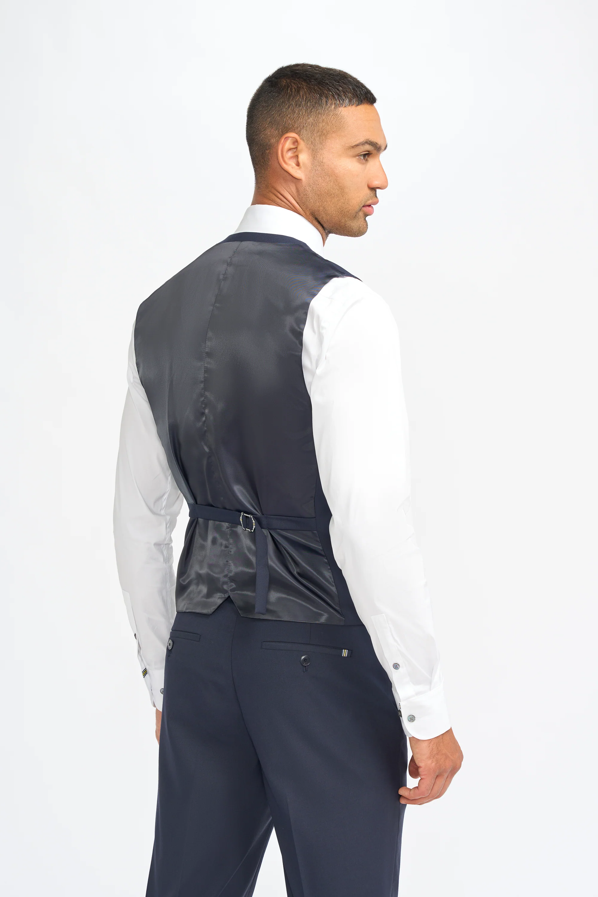 Father & Son Matching Slim Fit 3-Piece Suit Set - Malibu Navy - Image 6