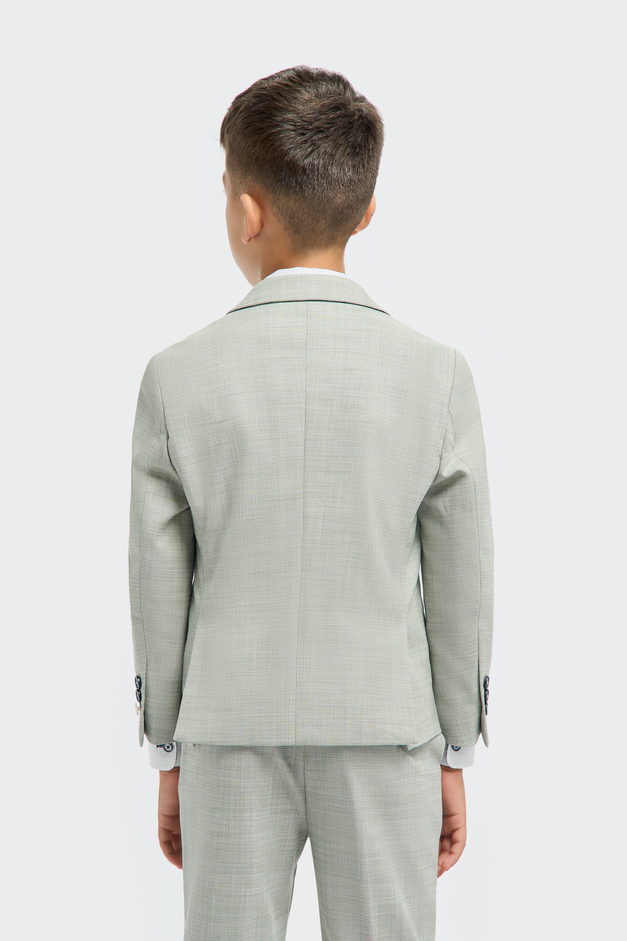 Father & Son Matching Textured 3-Piece Suit Set - Camden Sage - Image 13