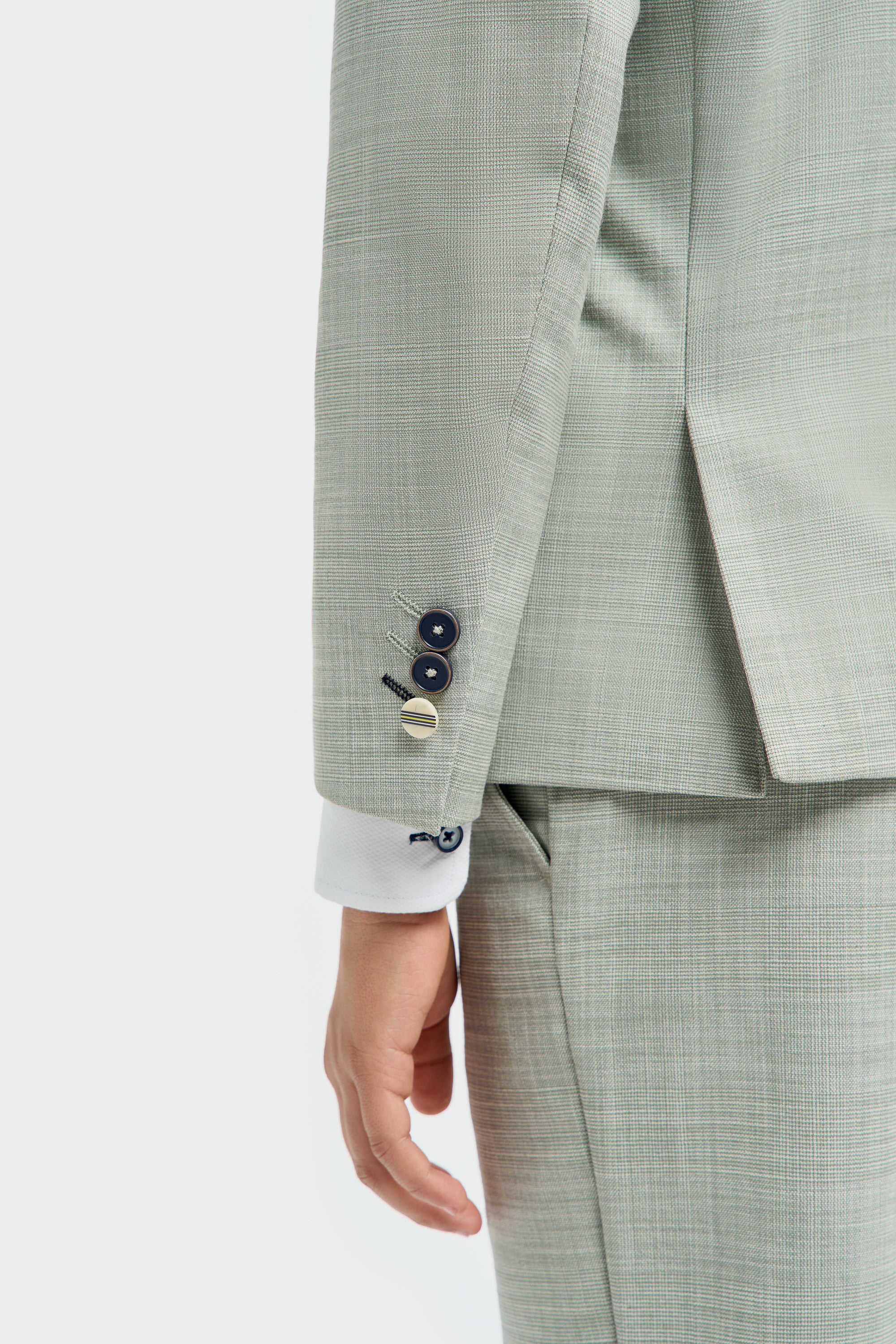 Father & Son Matching Textured 3-Piece Suit Set - Camden Sage - Image 14
