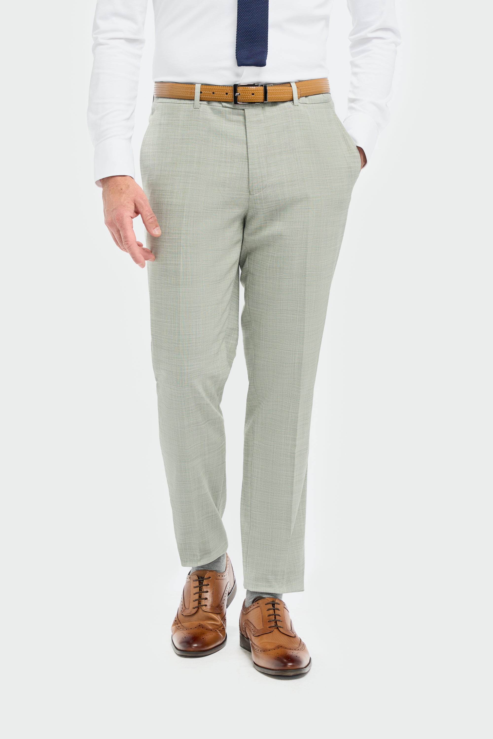 Father & Son Matching Textured 3-Piece Suit Set - Camden Sage - Image 9