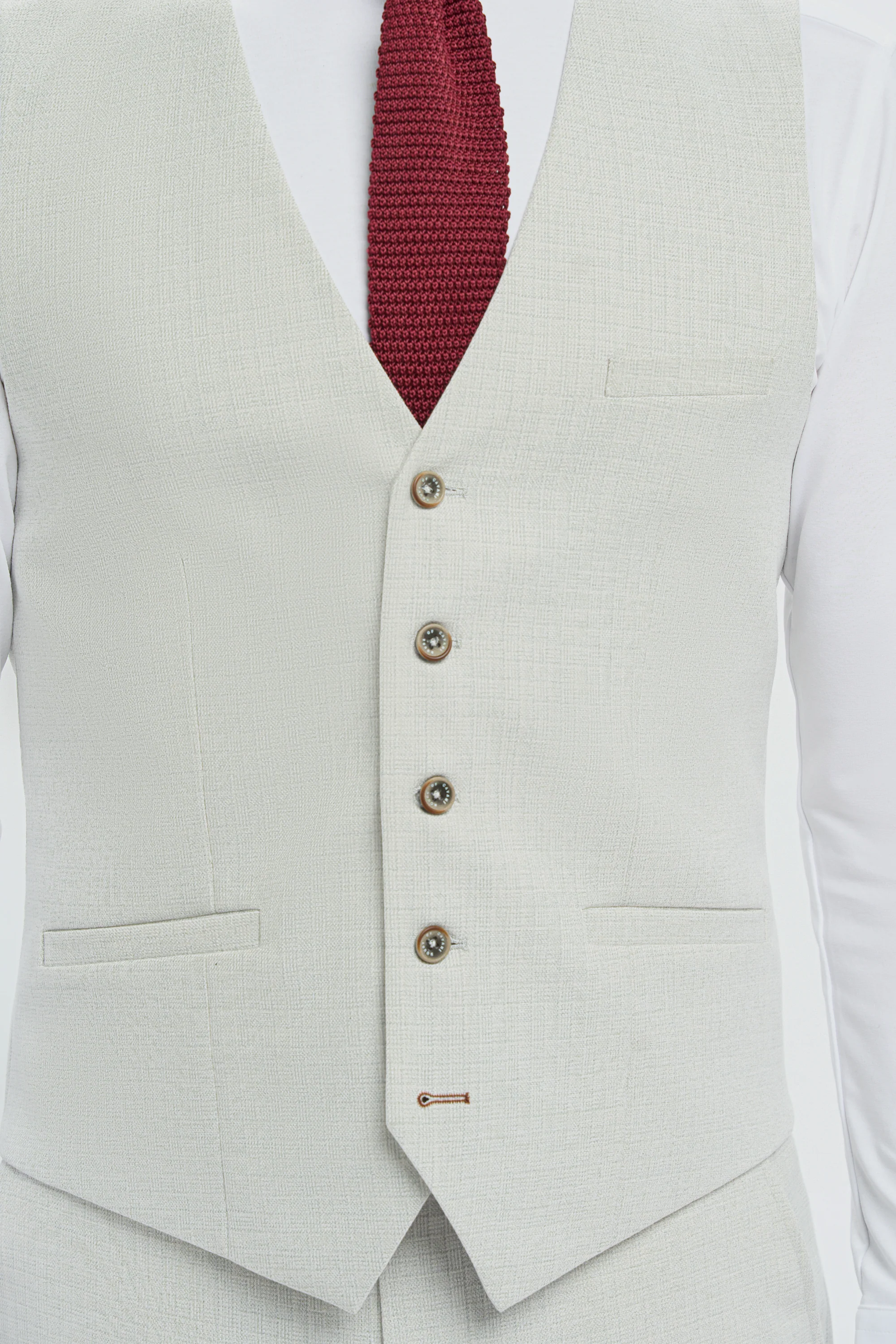 Father & Son Matching Textured 3-Piece Suit Set - Tropez Slate - Image 16