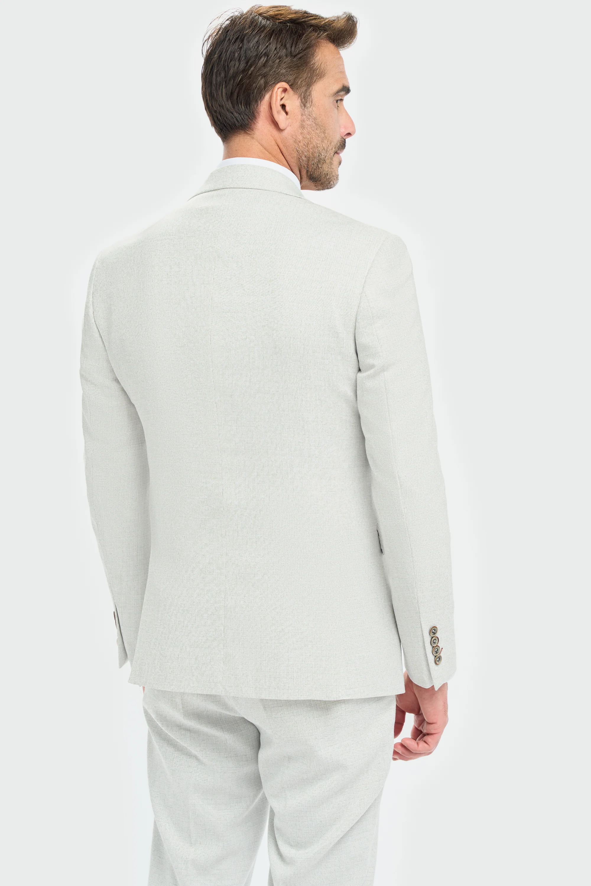 Father & Son Matching Textured 3-Piece Suit Set - Tropez Slate - Image 4