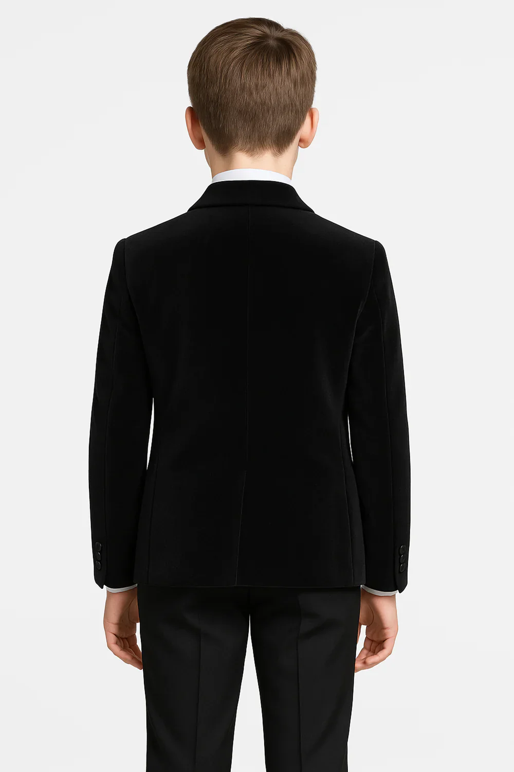 Father & Son Matching Velvet Dinner Jacket - Black - Image 7