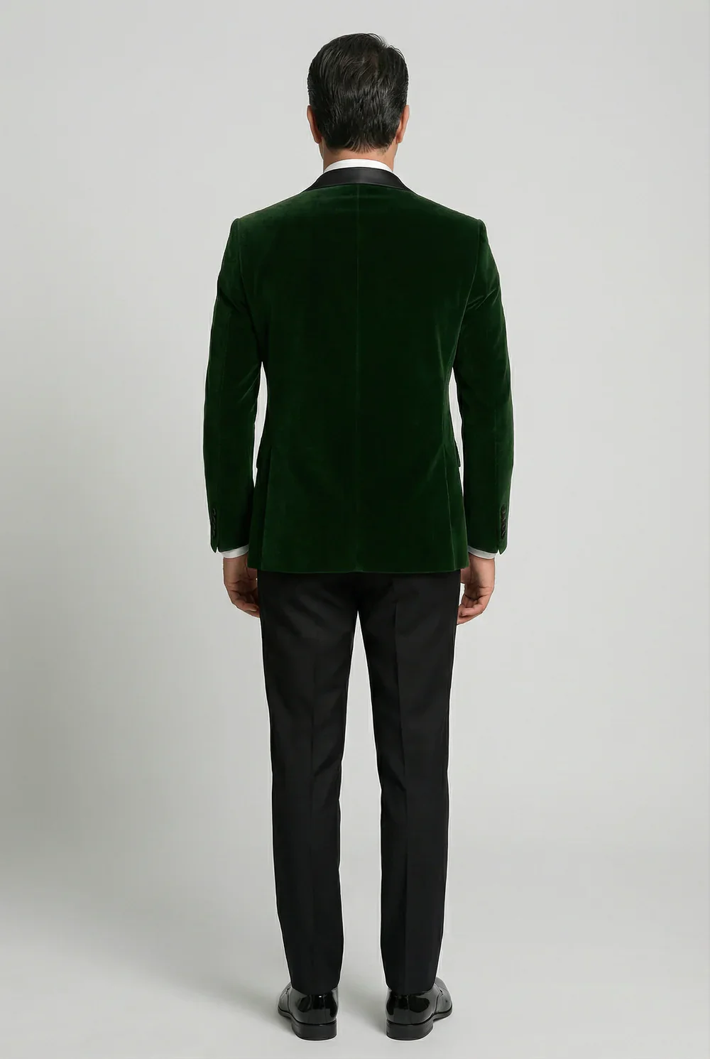 Father & Son Matching Velvet Dinner Jacket - Green - Image 5