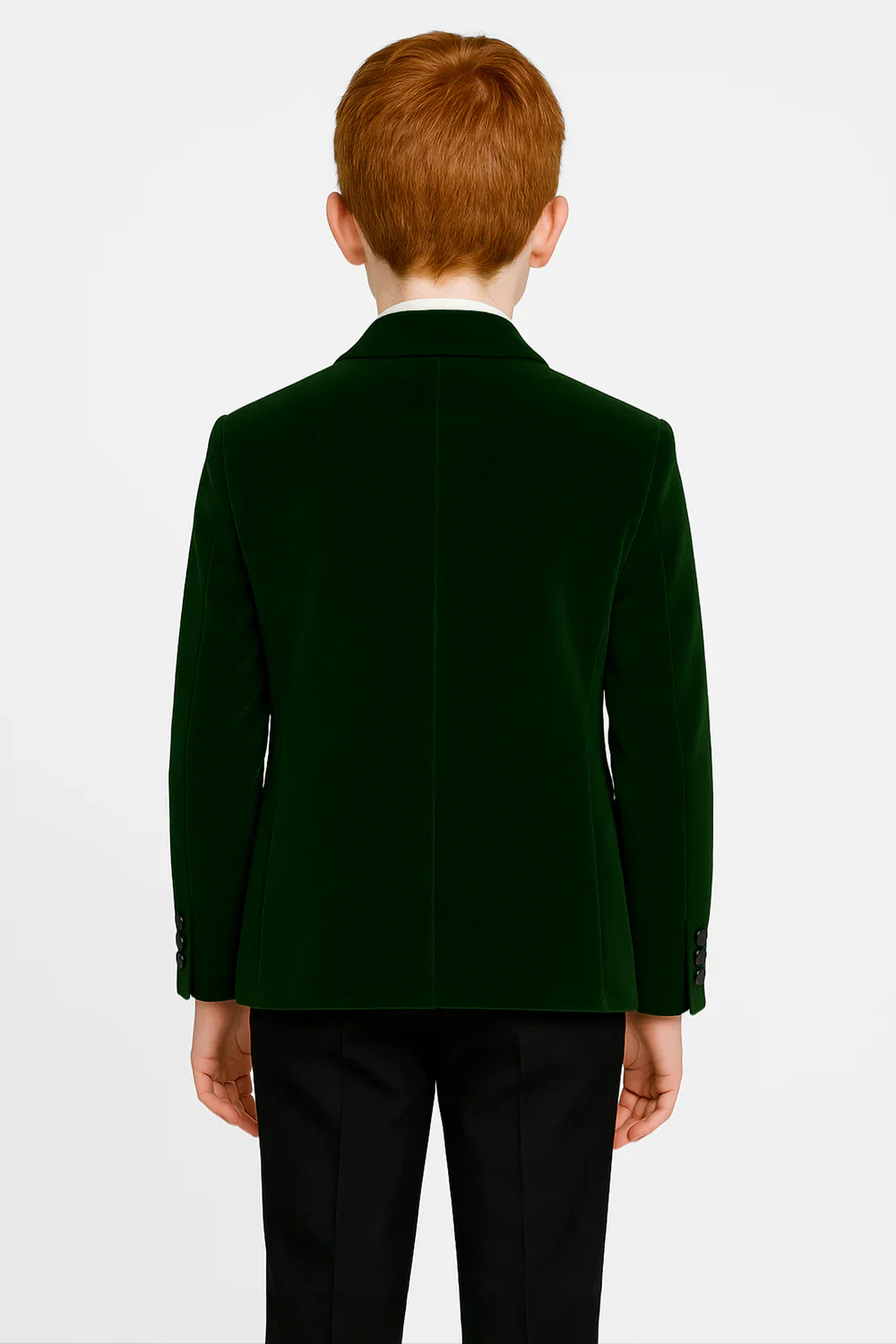 Father & Son Matching Velvet Dinner Jacket - Green - Image 7