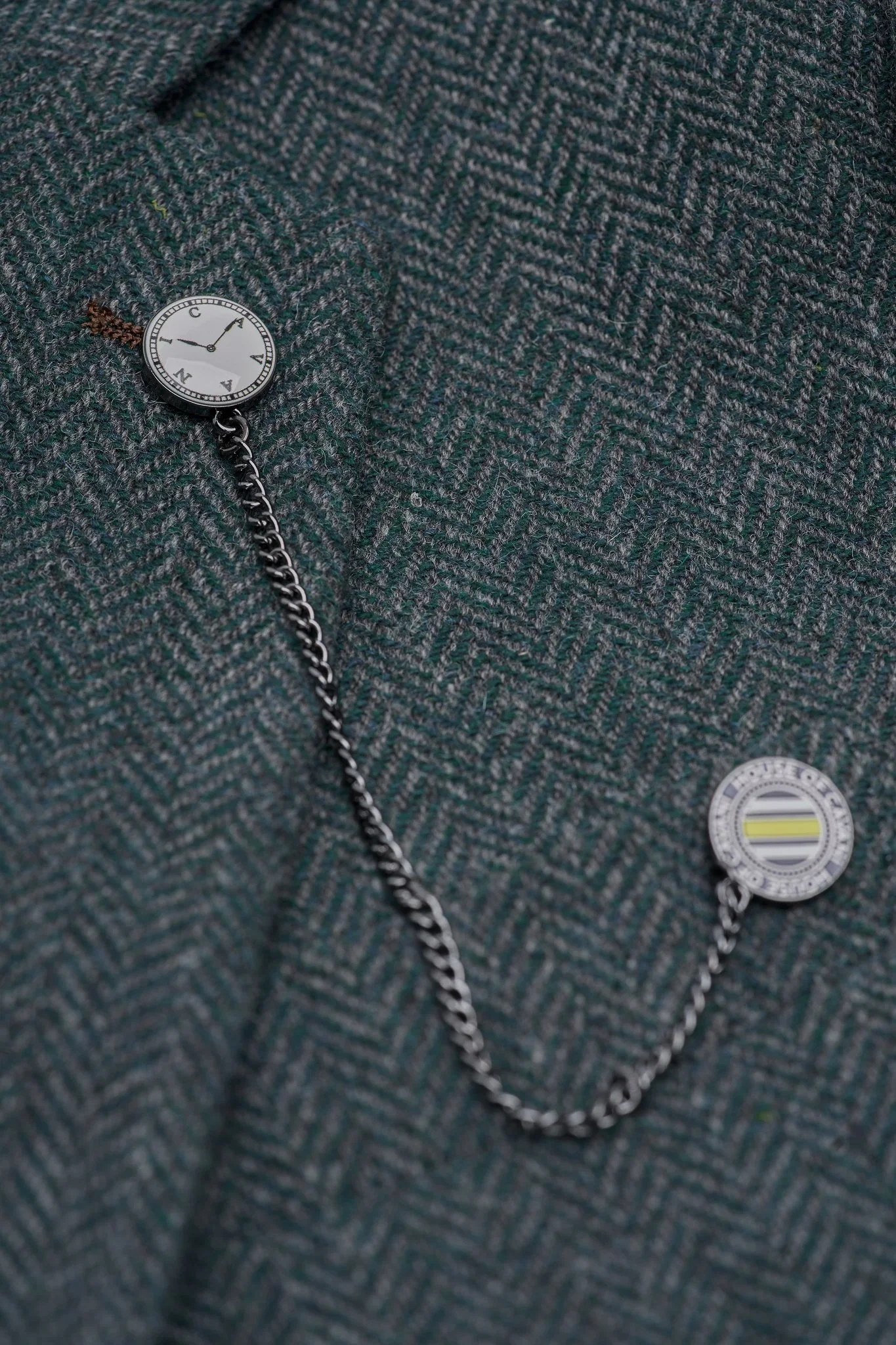 Father & Son Matching Wool Herringbone 3-Piece Suit Set - Thomas - Lush Green - Image 14